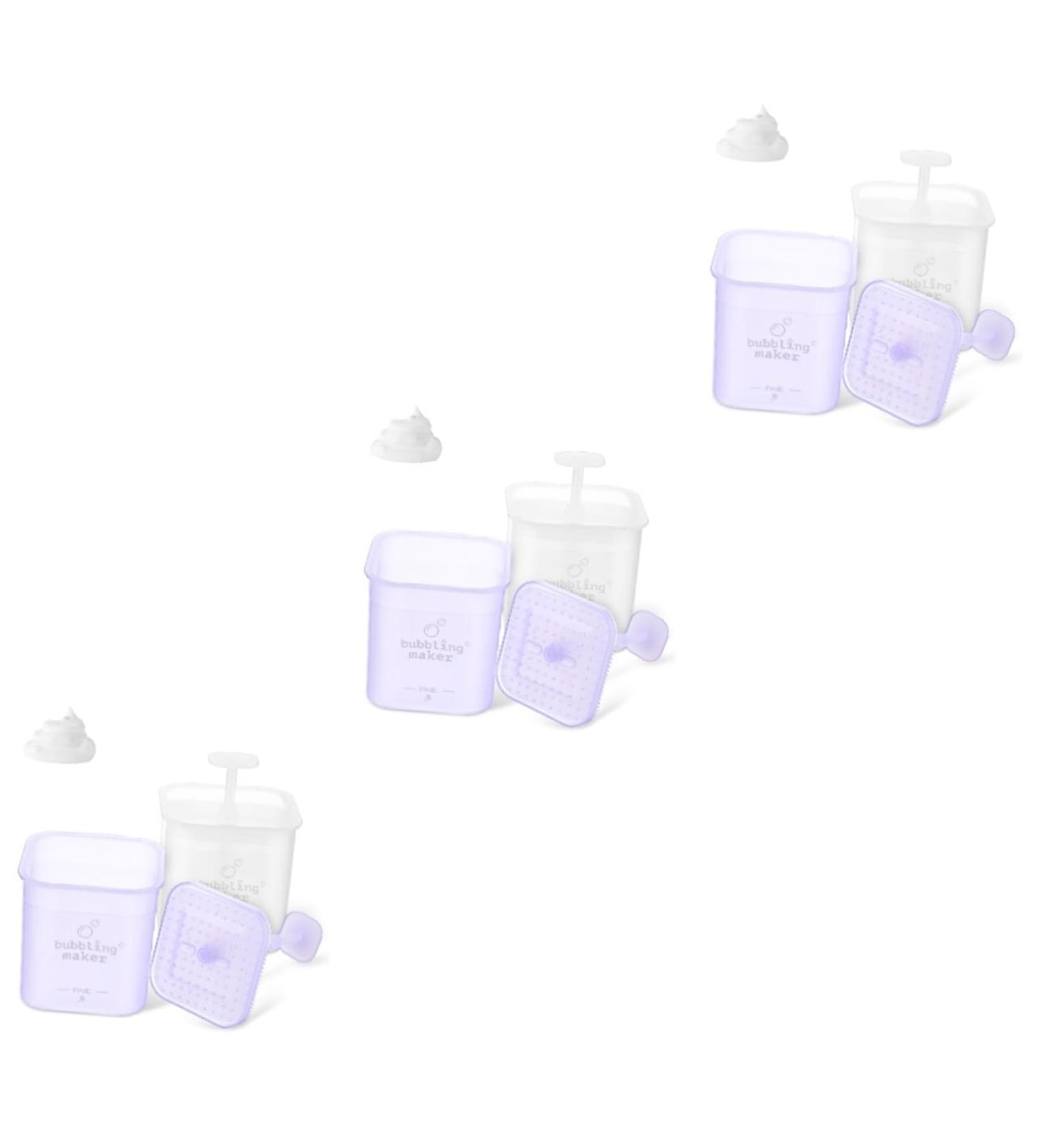 Healeved 6 Pcs Foam Cup Foaming Face Wash Marshmallows Facial Foaming Tools Foaming Bottle Plastic 11.00X7.50X7.50CMx3pcs As Shownx3pcs - Buy Online on GoSupps.com