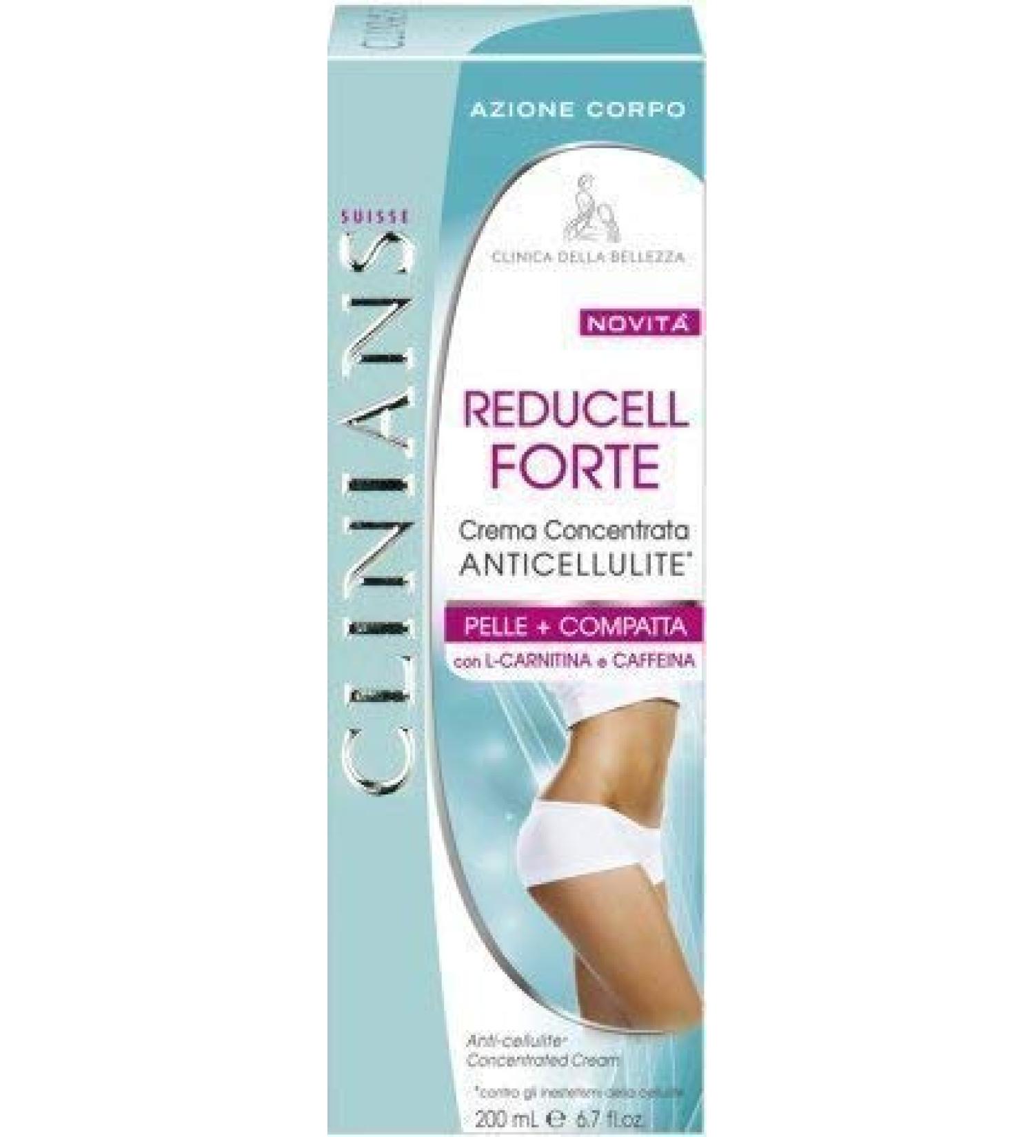 6 X Clinians Conc.anti-cellulite Body Cream Reducell Forte 200 ML