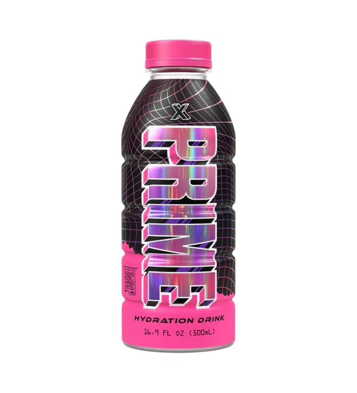 Limited Edition X Strawberry Lemonade Prime Hydration Pink Holographic Bottle (1 Bottle - 16.9 Fl Oz - USA Exclusive) - Buy Online on GoSupps.com