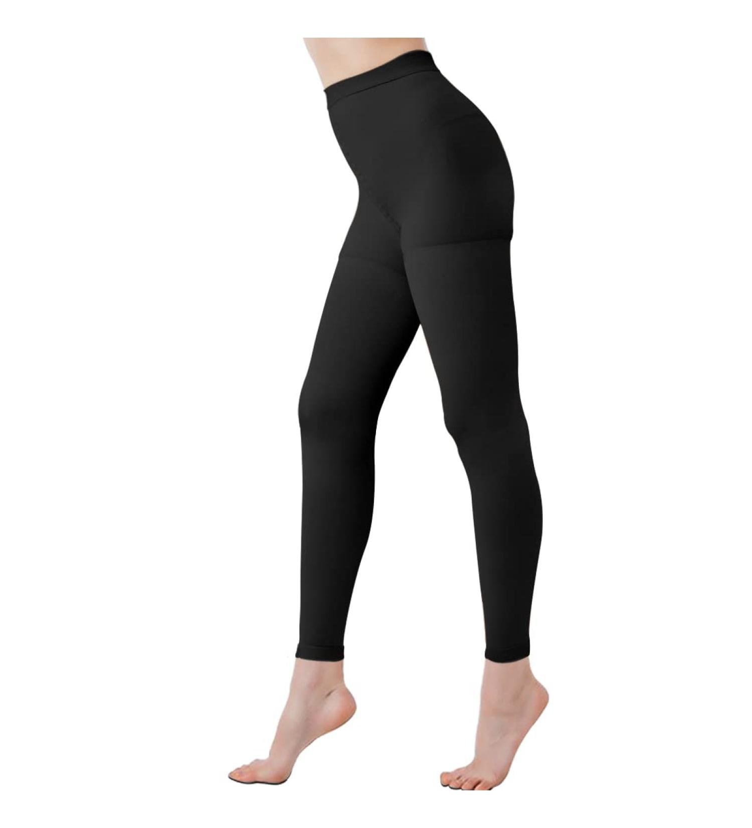 Medical Compression Tights for Varicose Veins & Edema - 20-30 mmHg Footless Black Gradient Stockings | Opaque Graded Compression | International Shipping - Buy Online on GoSupps.com