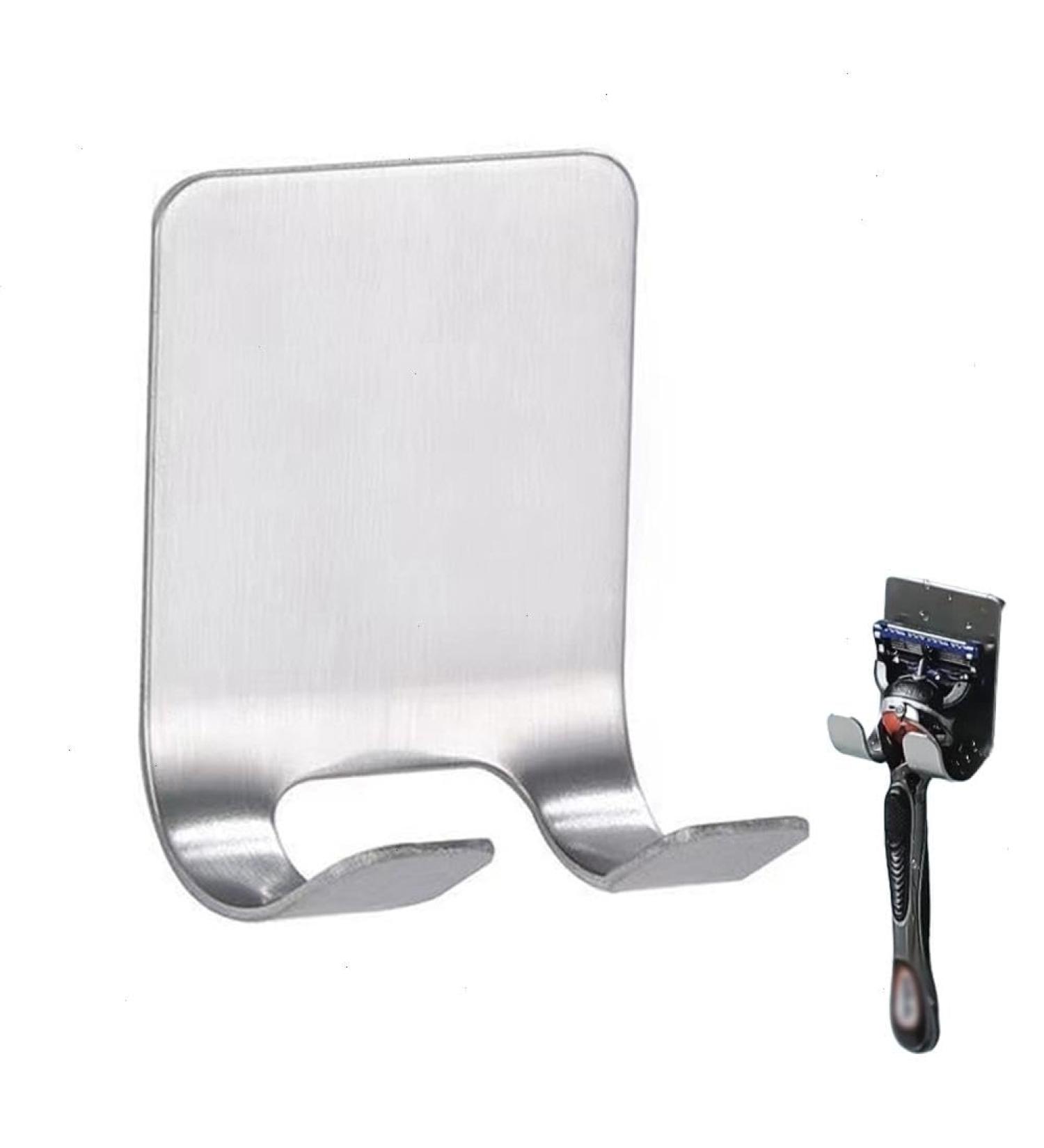 Buy Drill-Free Stainless Steel Shower Razor Holder | Waterproof Wall Mount for Bathrooms & Kitchen Storage - Buy Online on GoSupps.com
