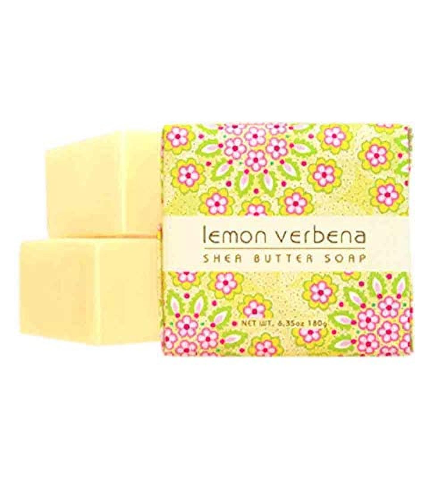 Greenwich Bay - 6oz Botanical Shea Butter - 3 Bar Soaps - Lemon Verbena