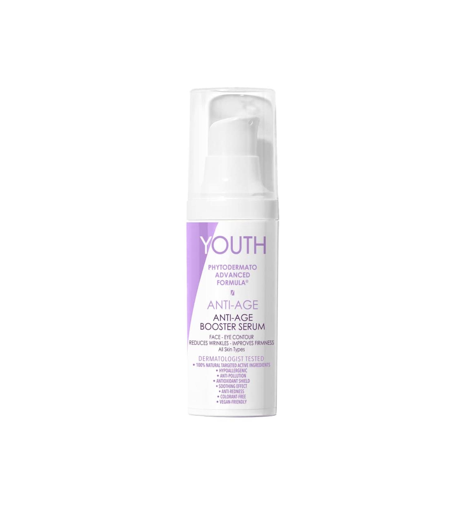 YOUTHPHYTO Advanced Anti-Age Booster Serum - Youth Booster Facial Serum for Improved Skin Firmness 1.1 Oz | Shop Internationally - Buy Online on GoSupps.com
