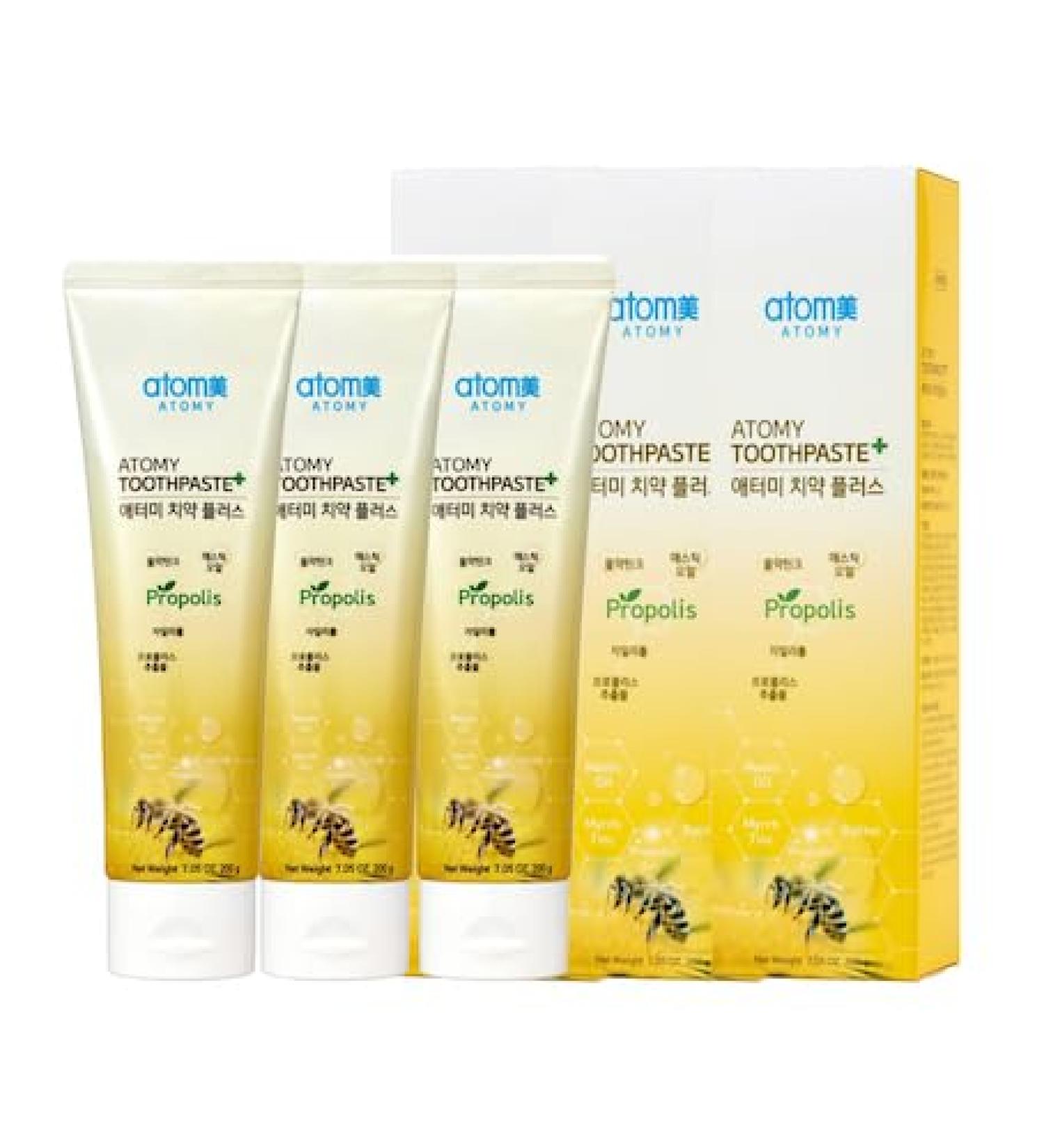 Low Fluoride Toothpaste with Propolis Extract 200g (7.05oz) 3 pcs