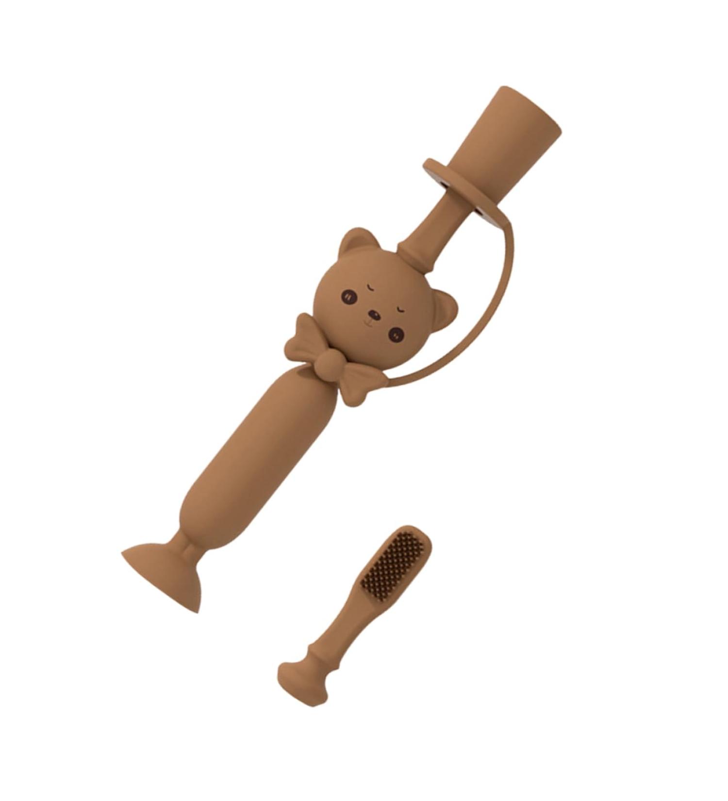 FOMIYES Baby Toothbrush - Silicone Training Toothbrush for Newborn Oral Care - 1pc Bristles Toothbrush - Buy Online on GoSupps.com