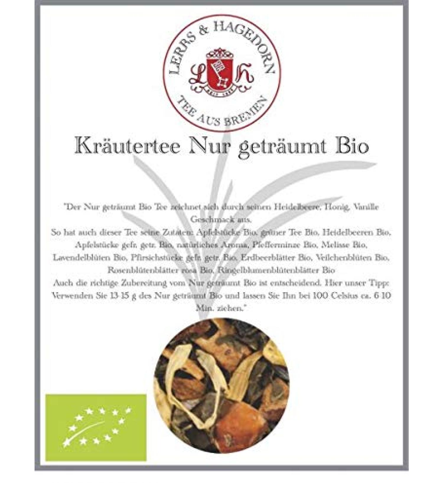  Lerbs & Hagedorn Organic Dreamy Herbal Tea 2 kg - Buy Online on GoSupps.com