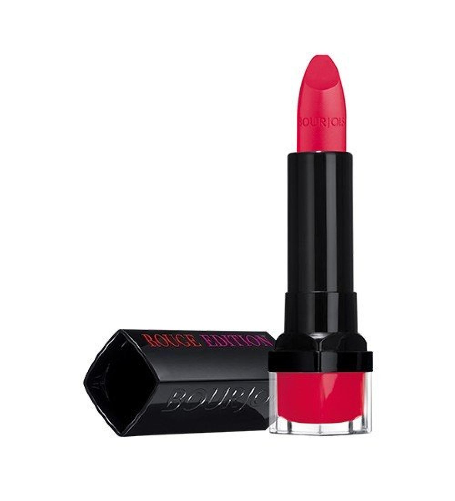BOURJOIS Rouge Edition Luminous Satin Lipstick, Brilliant color, incredible melting, 10h hydration, n°41 Pink Catwalk.