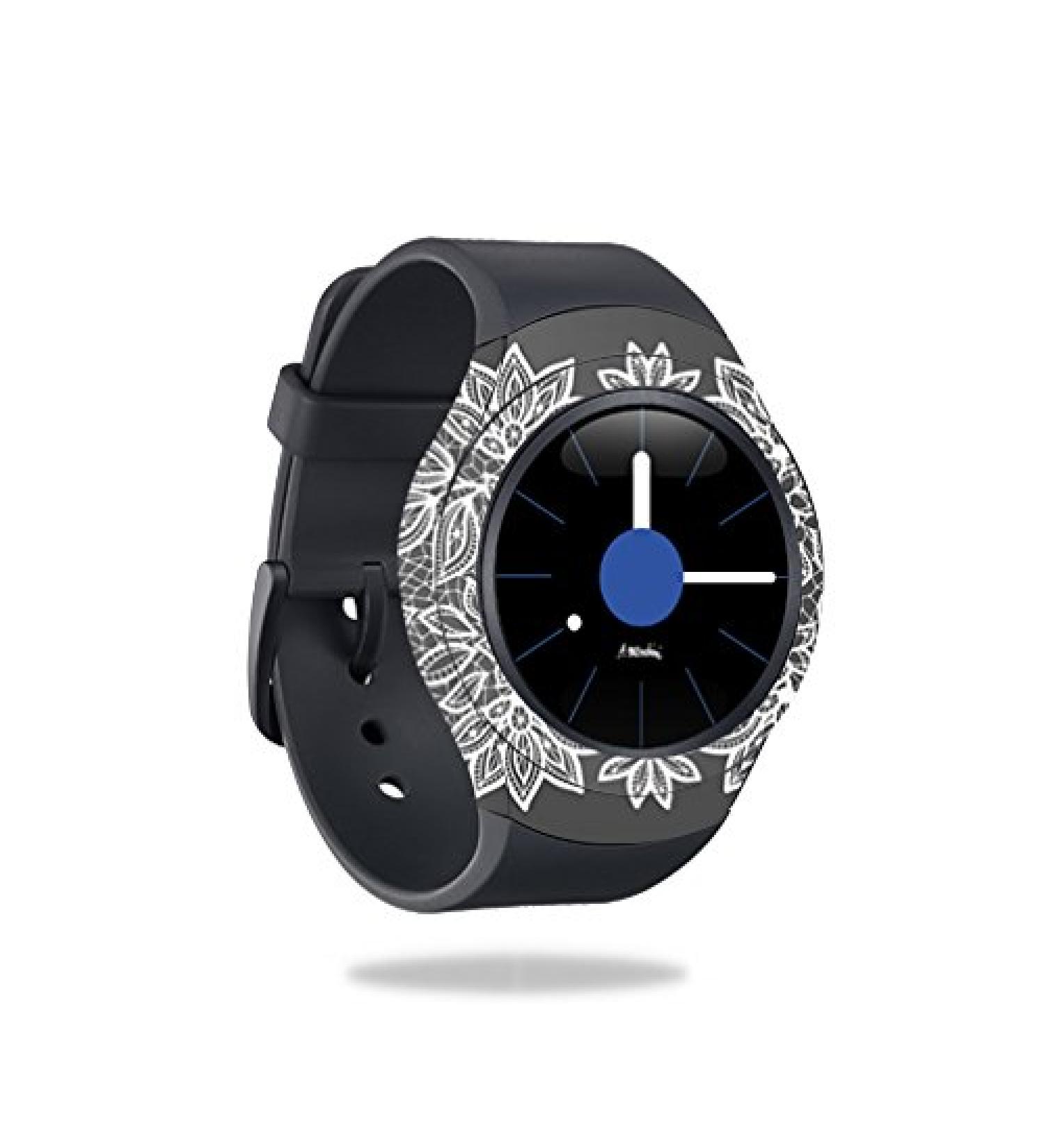 MightySkins Skin Compatible with Samsung Gear S2 Smart Watch Cover wrap Sticker Skins Floral Lace
