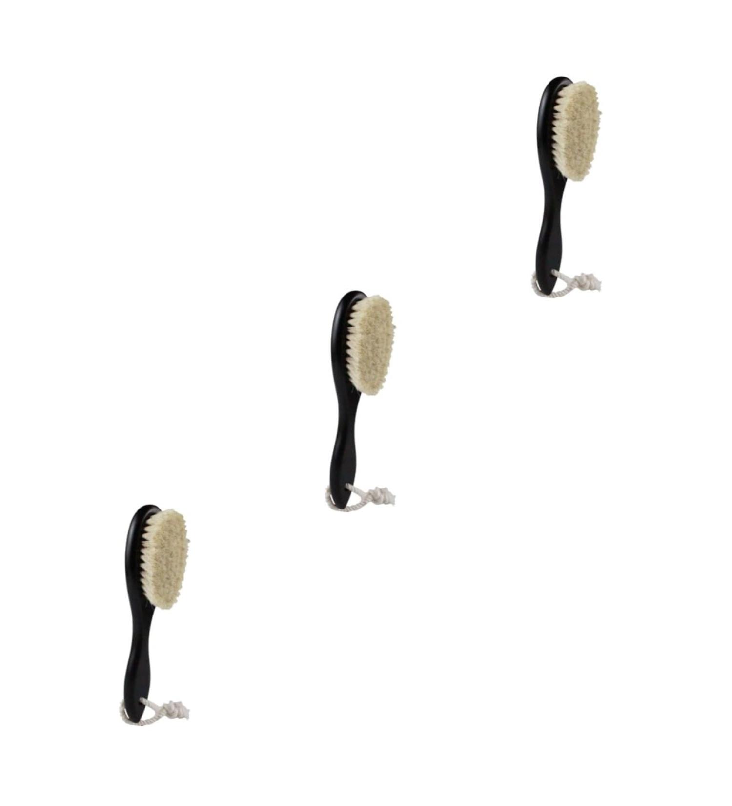 3pcs Bamboo Wooden Wool Brush Set for Baby - Eco-Friendly Washing Tools for Gentle Care - Buy Online on GoSupps.com