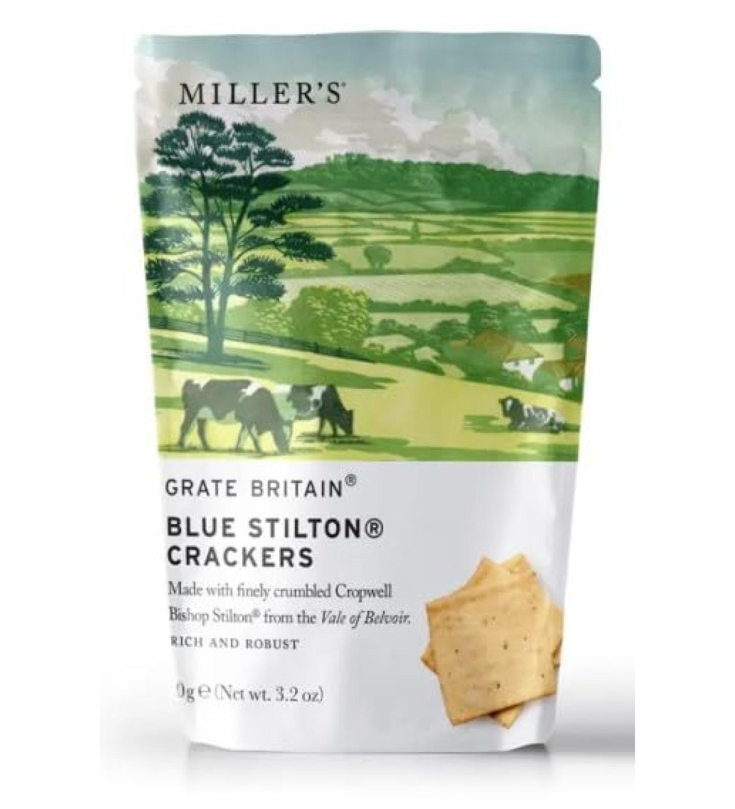 Grate Britain Bishop Stilton Crackers Pouch 20 x 45gm