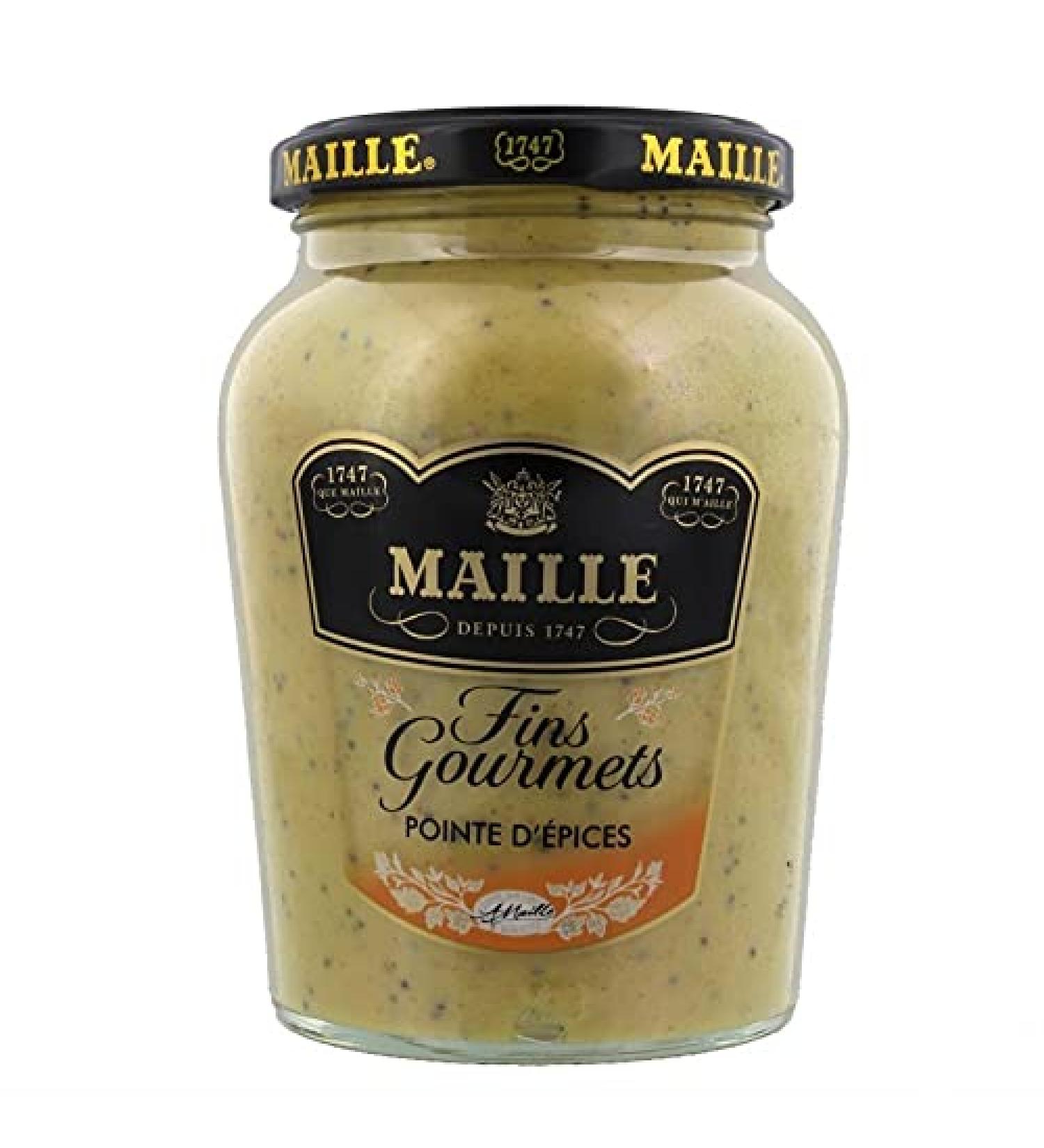Maille Mustard Fine Gourmets Spice Point 340g (Pack of 6)