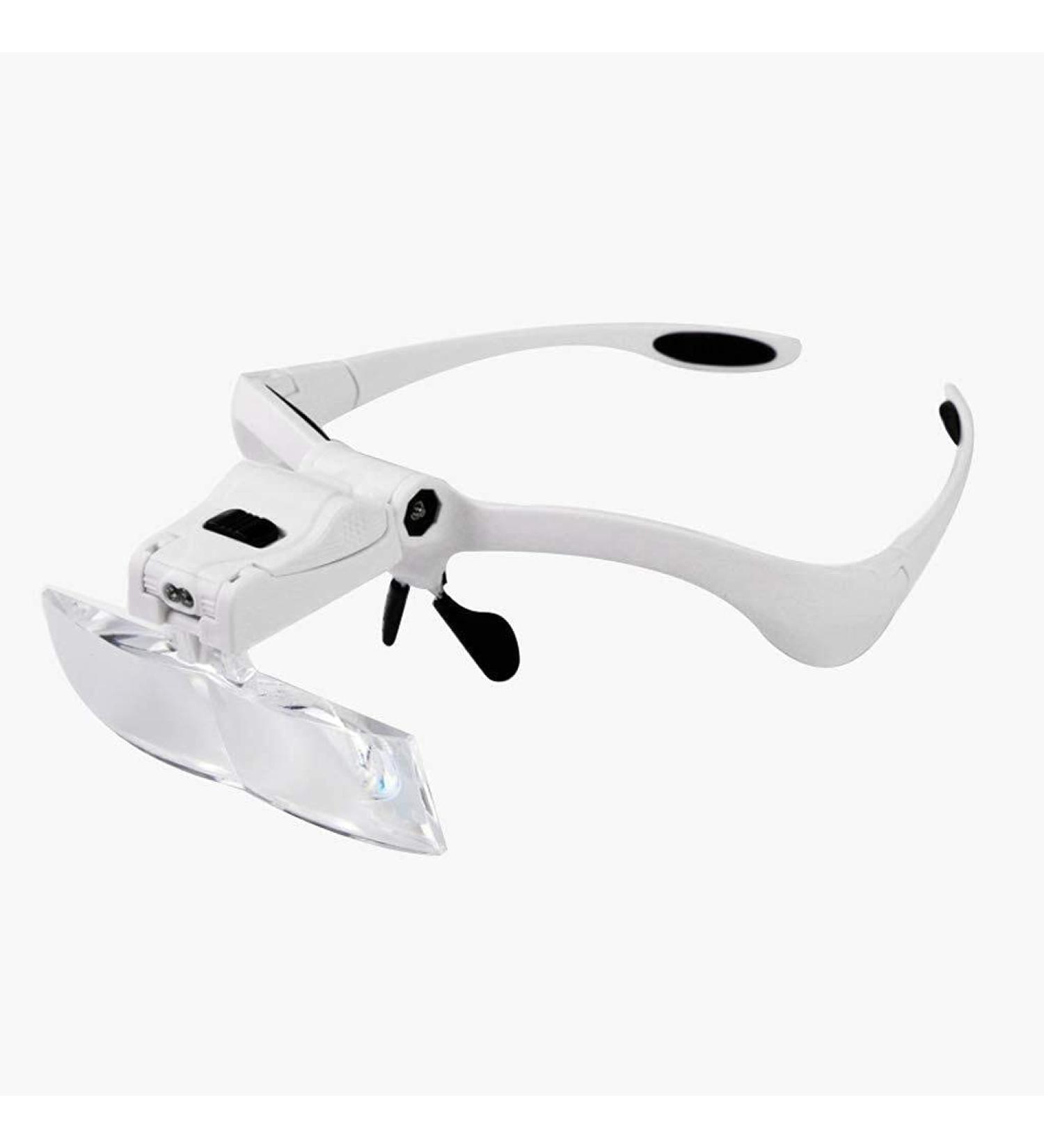 Magnifiers High-Definition Head-Mounted Old Man Reading Maintenance Glass High-engrave Carving Glasses Eyewear Eyelash Beauty Eyelashes Glass with Light Ultra-Light Portable Five-g - Buy Online on GoSupps.com