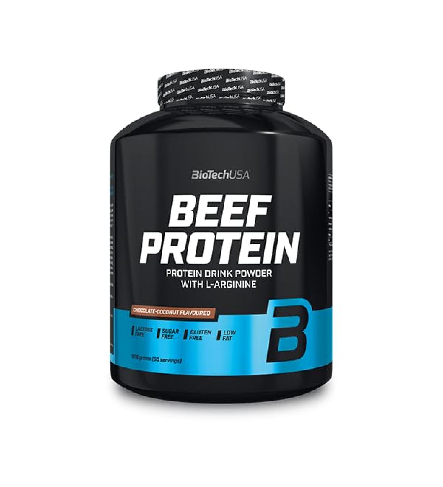 BioTechUSA Beef Protein 87% Hydrolysed Peptide Formula 1816g Vanilla-Cinnamon - Lactose & Gluten-Free, Low-Fat, Sugar-Free, Paleo Diet-Friendly - Buy Online on GoSupps.com