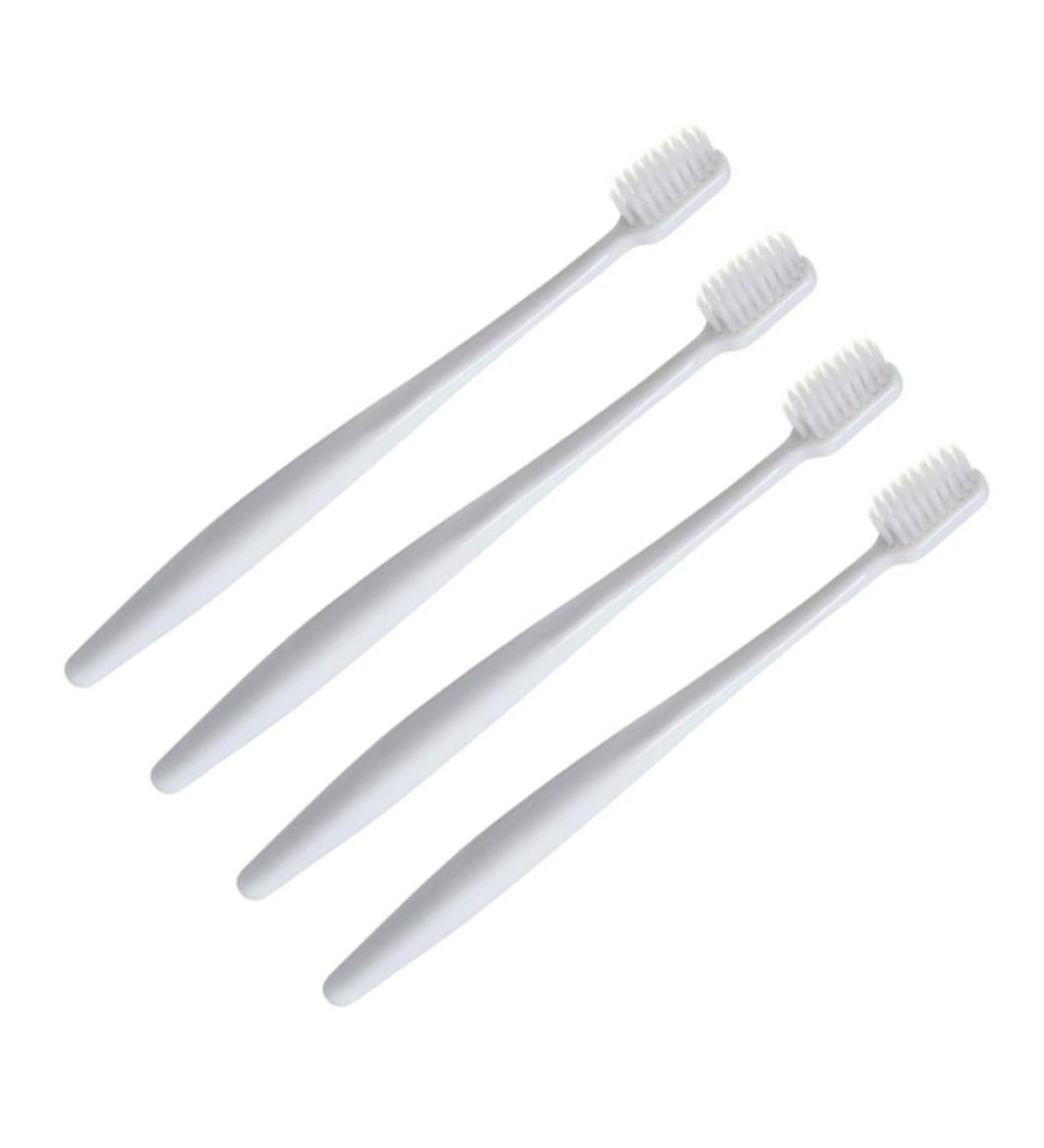 Tovinanna 4-Pack Women's Toothbrushes - Soft Bristles Denture & Fine Hair Care Ideal for Home Use - Buy Online on GoSupps.com