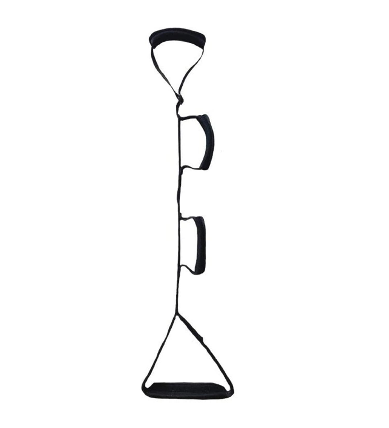 Multi-Loop Leg Lifter Strap with Handgrips and Non Slip Foot Pad - Elderly Mobility Aid for Wheelchair, Car, Bed - Buy Online on GoSupps.com