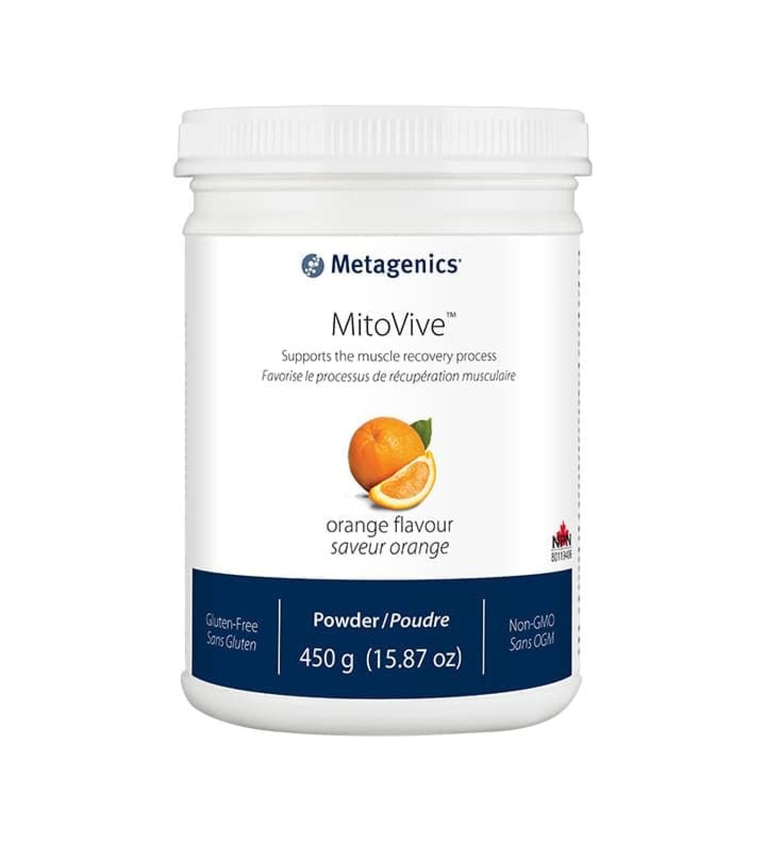 Metagenics - MitoVive - Muscle Recovery - Orange - 450 g - 15.87 Oz