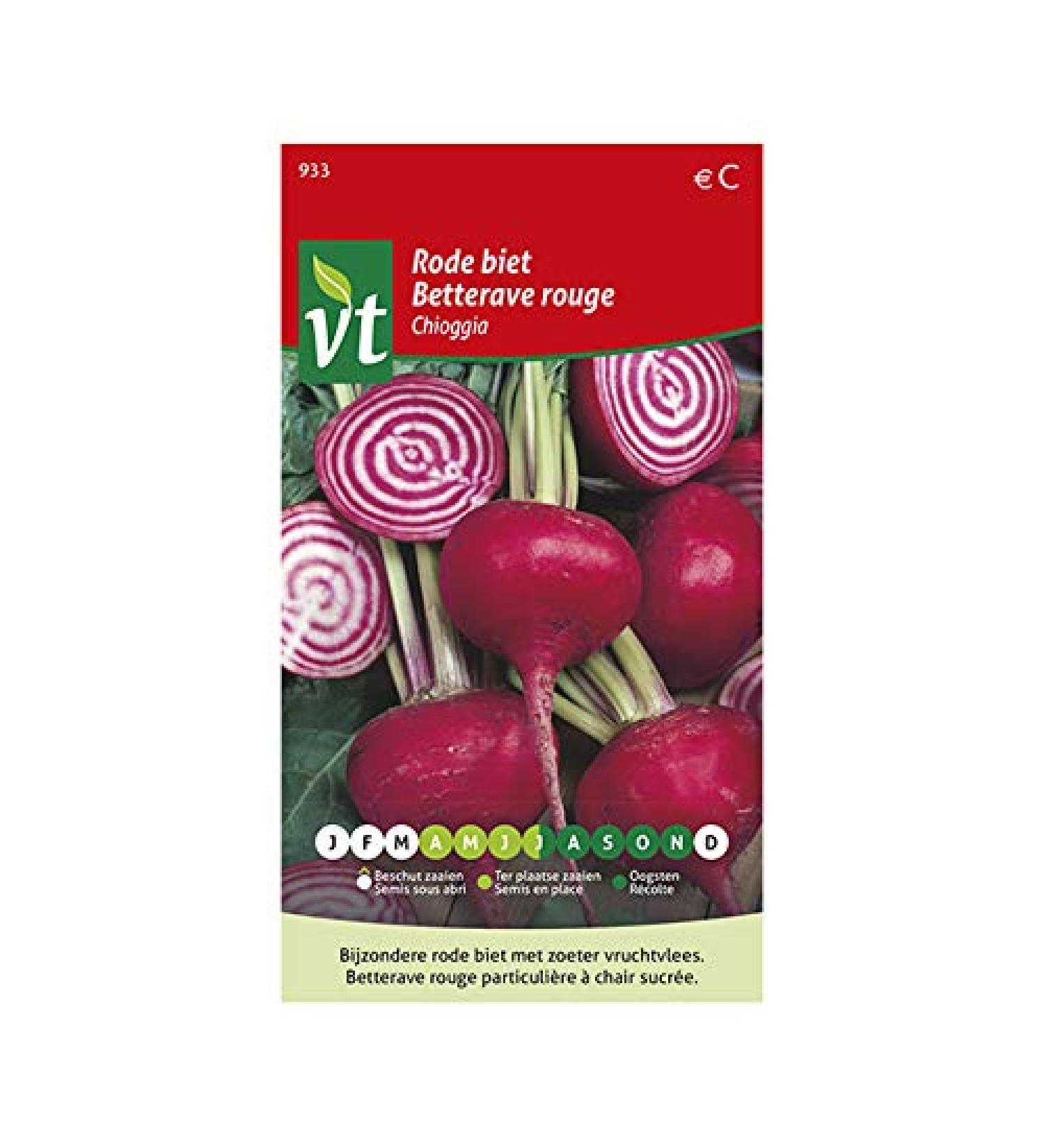 Red Beetroot Chioggia Seeds - Sweet Flesh - Buy Online on GoSupps.com