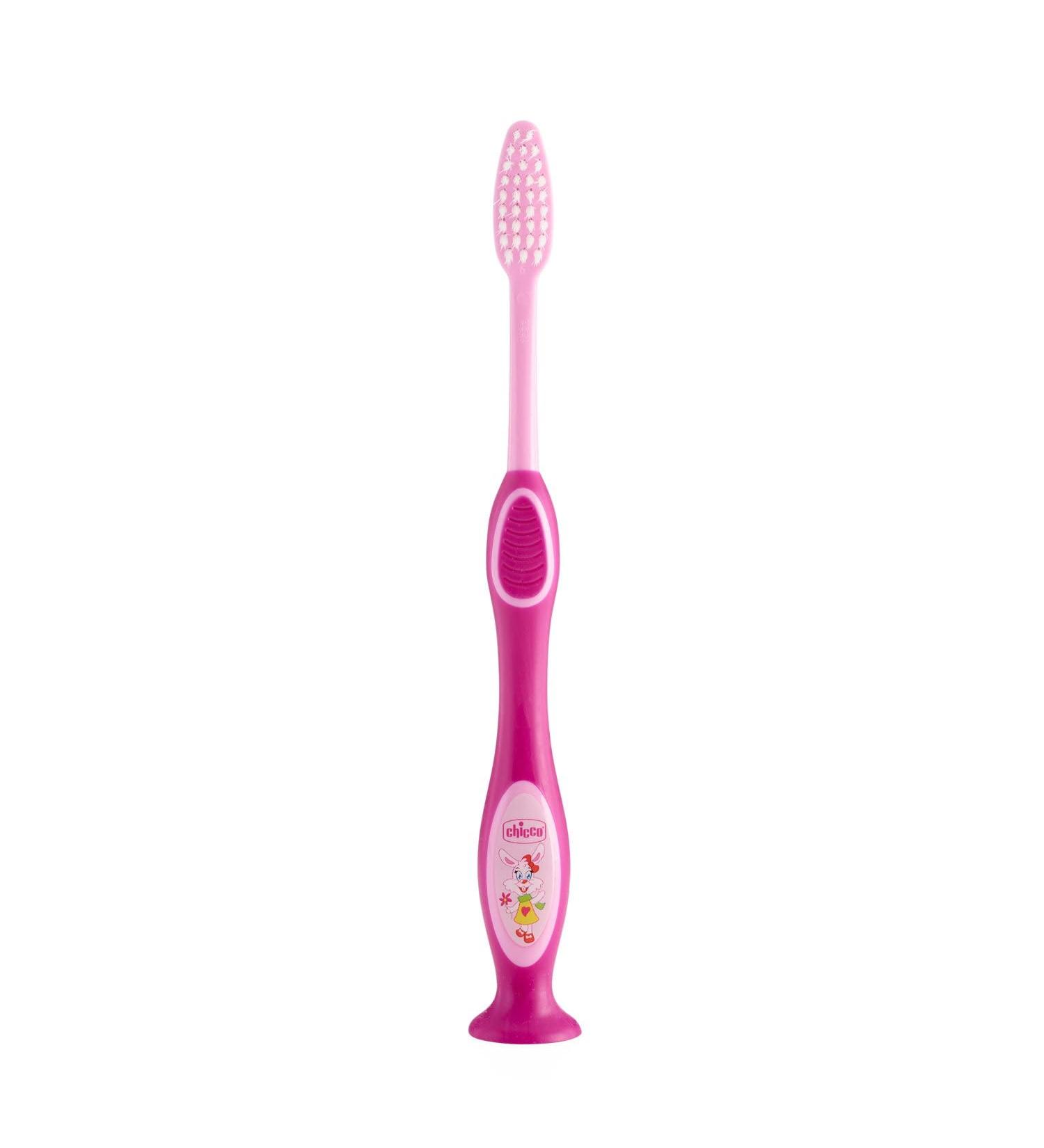 Chicco 00009079100000 Toothbrush for Kids 3-6 Years - Pink | Buy Internationally - Buy Online on GoSupps.com