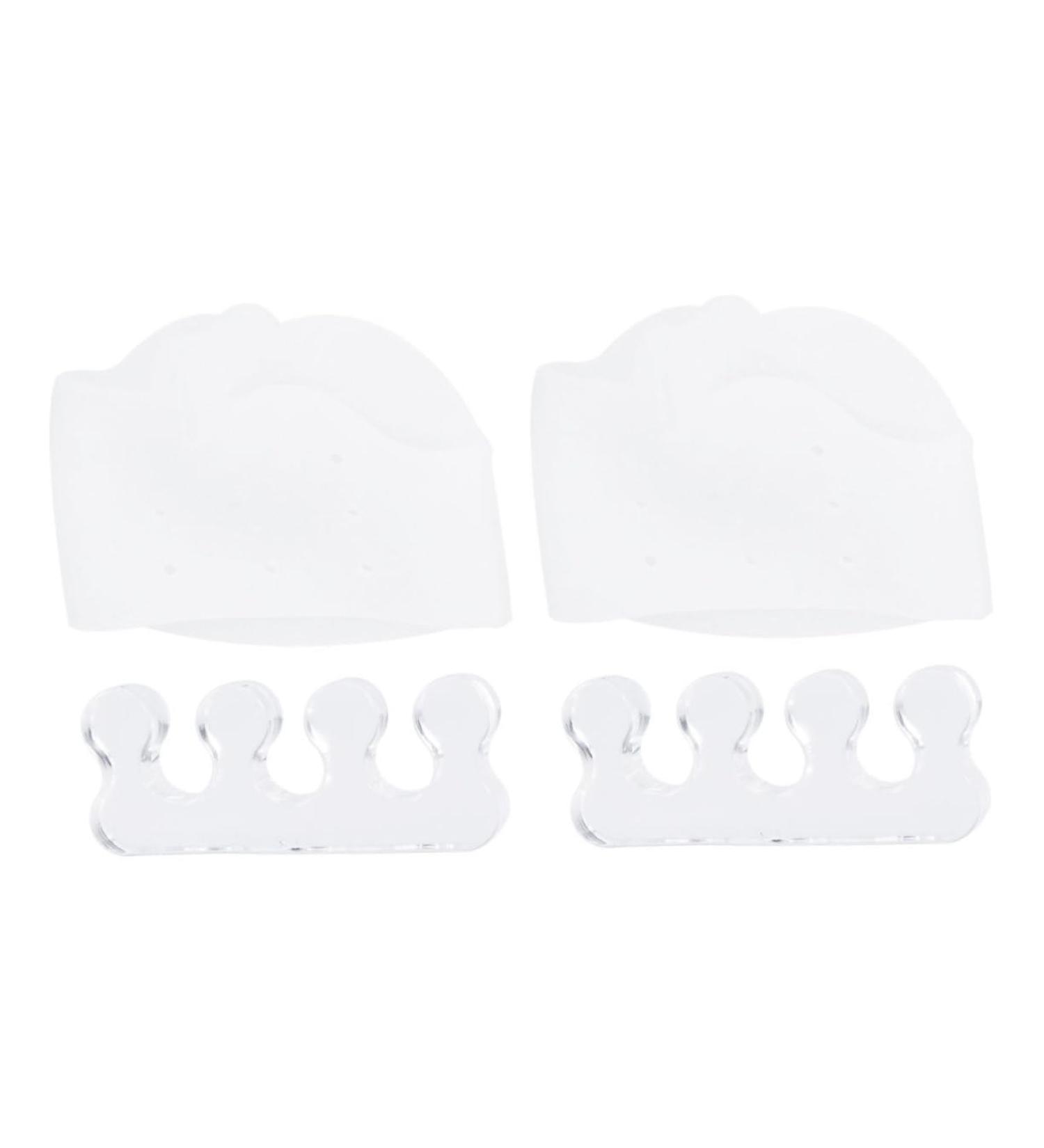 Healifty 2pcs Thumb Protector Hammer Set Shoe Insoles Rubber Toe Spacers Orthotics Toe Spreaders for Bunions Toe Separator Straightener Dilator Comber Foot Pads Divider White Men and Women - Buy Online on GoSupps.com