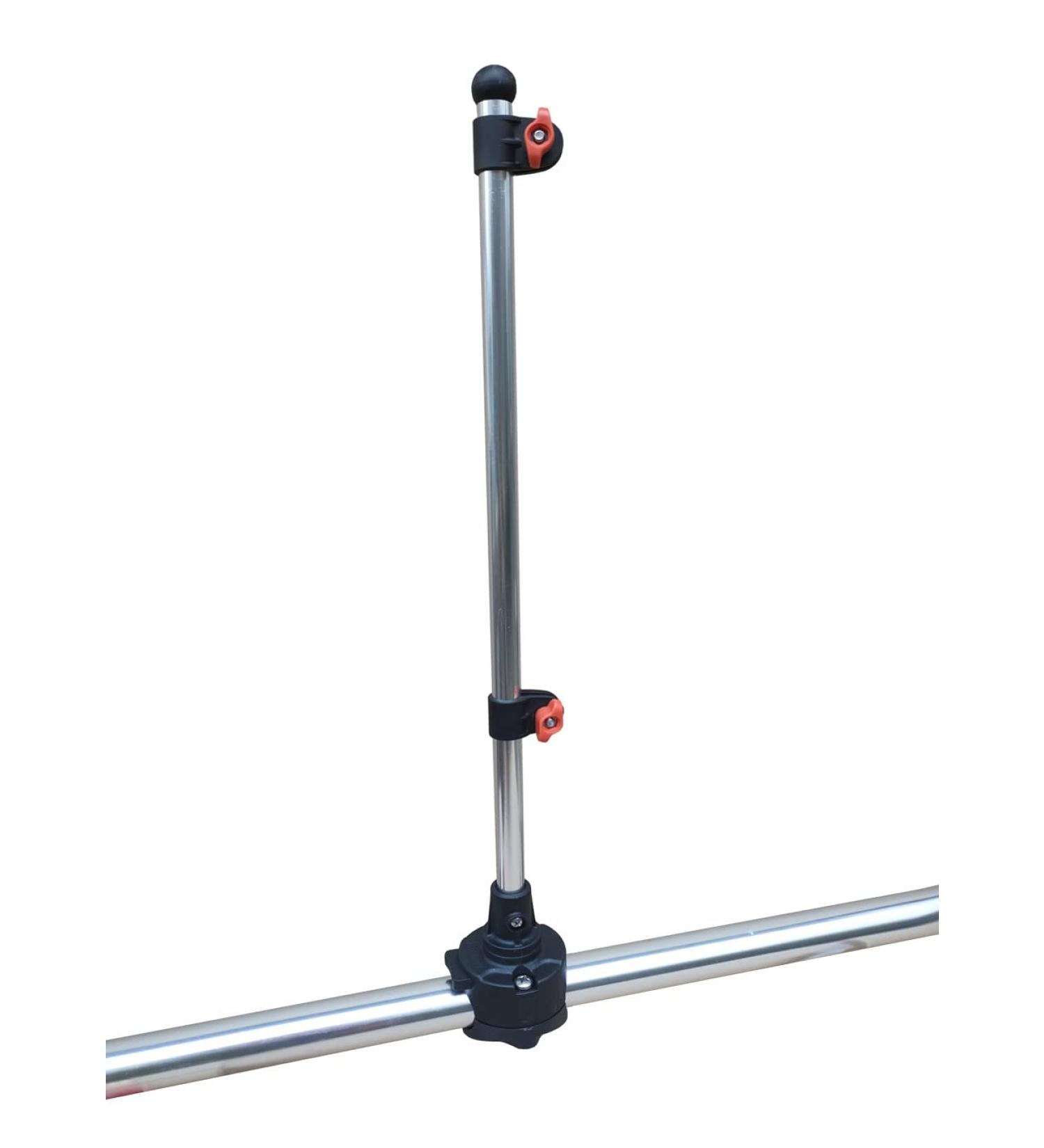 Brocraft Boat Rail Mount Flag Pole - No Drilling Required | Fits 7/8 to 1-1/4 Round Rails - Buy Online on GoSupps.com
