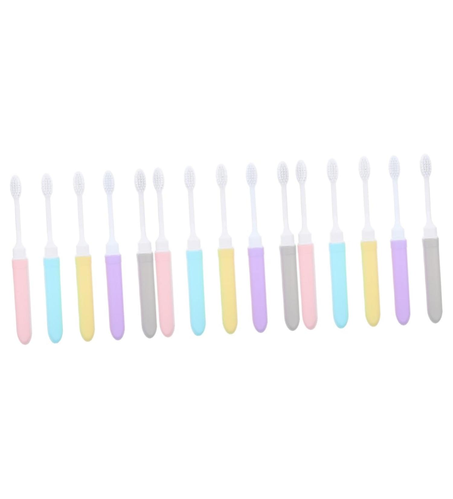 Minkissy 15-Pack Travel Toothbrush Set - Collapsible & Portable Folding Toothbrushes for International Shipping - Buy Online on GoSupps.com