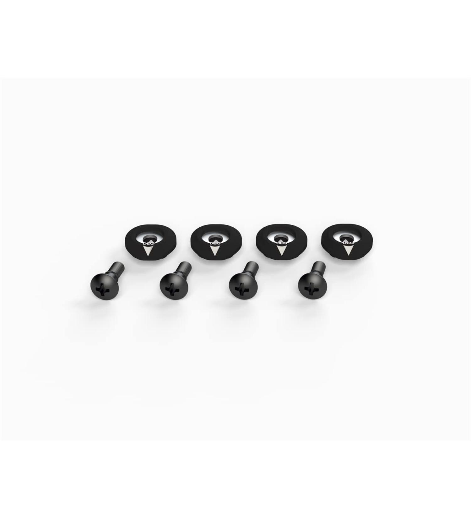 Ronix M6 Wakeboard Boot Hardware (Set of 4), Black