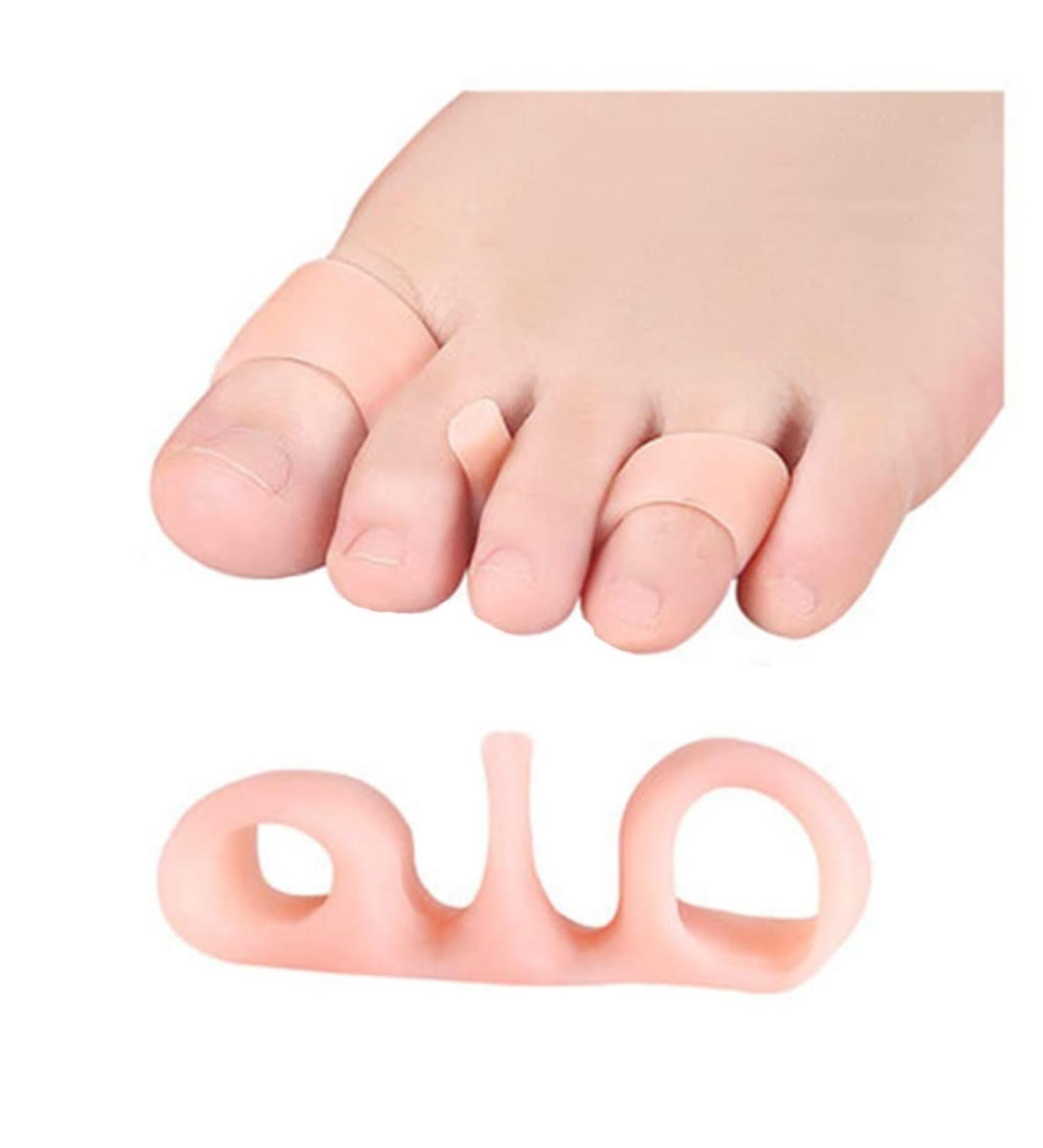 Silicone Toe Spacers - 5 Pack for Yoga, Bunion Relief, and Overlapping Toes | Toe Separator Gel Stretchers for Pain Relief and Corrective Alignment - Color B, Size AB - Buy Online on GoSupps.com