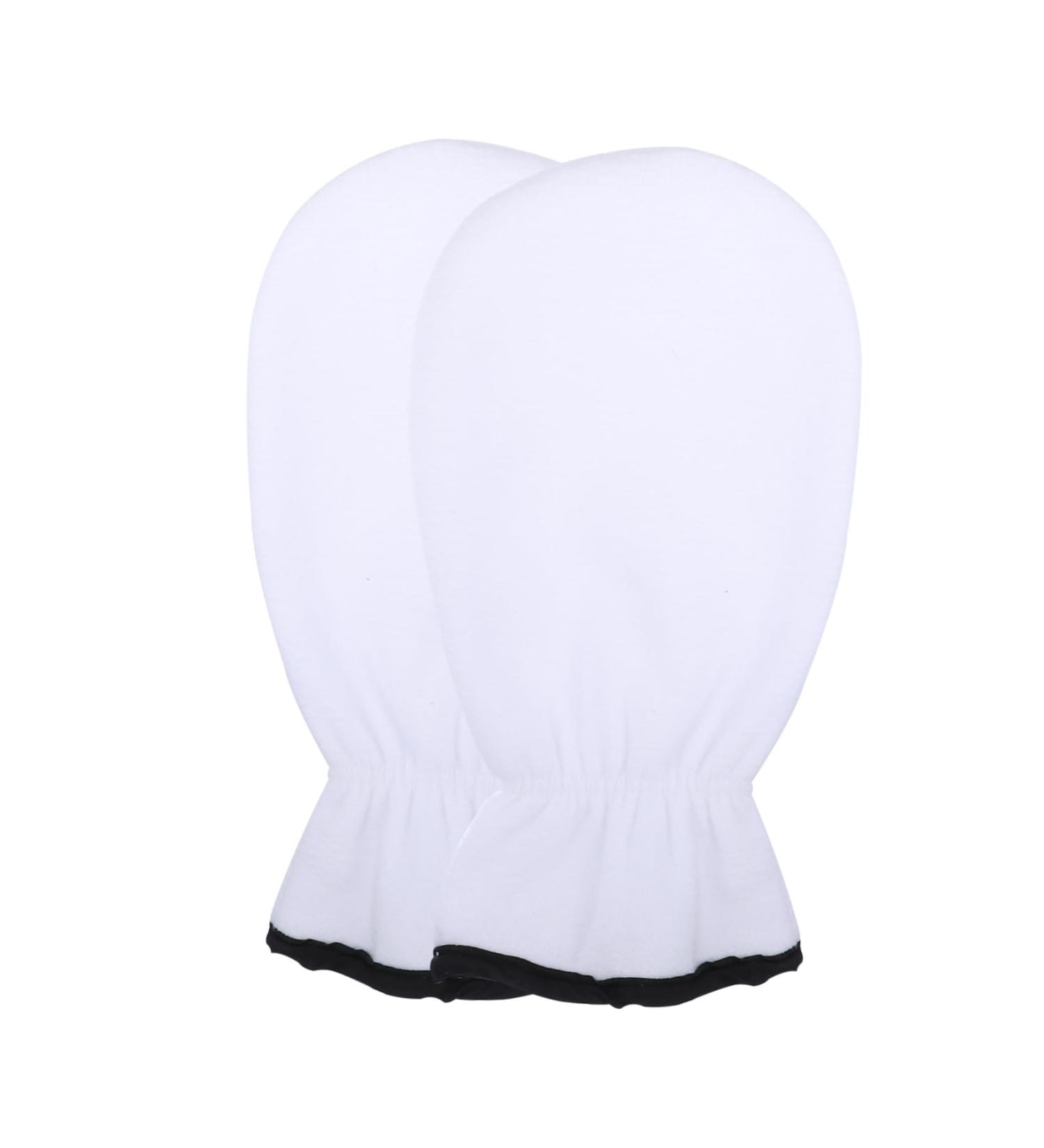 Ipetboom 1 Pair Exfoliating Hand Mask Black Fingerless Gloves Gel Spa Gloves Exfoliating Gloves Hydrating Lotion Fingerless Mittens Gloves Care Bag Flannel Thicken White 29x16cm - Buy Online on GoSupps.com