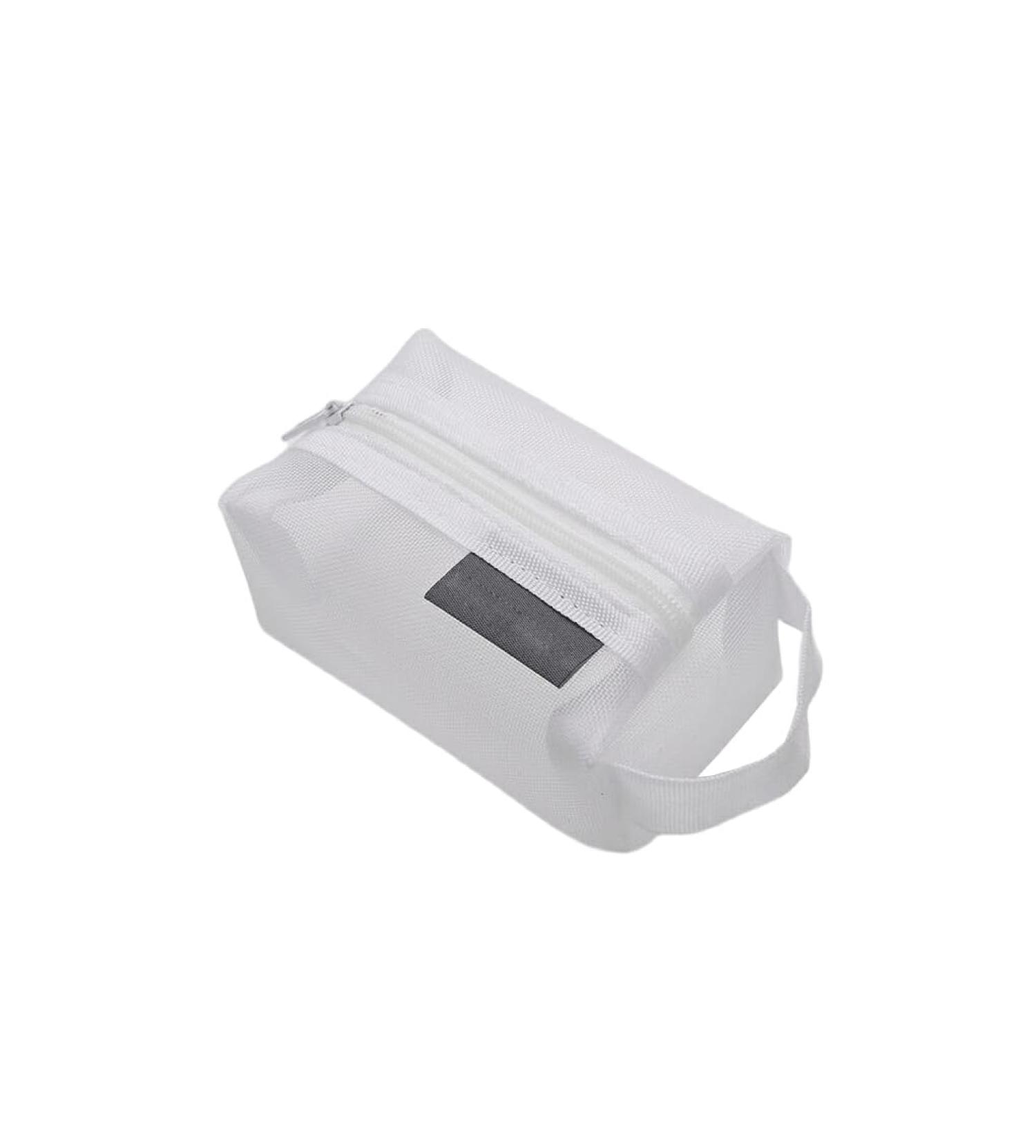 Sac main en Nylon carr grande capacit sacs stockage de transparence de carte d p t souple fermeture glissi re confortable commodit Durable Blanc - Buy Online on GoSupps.com