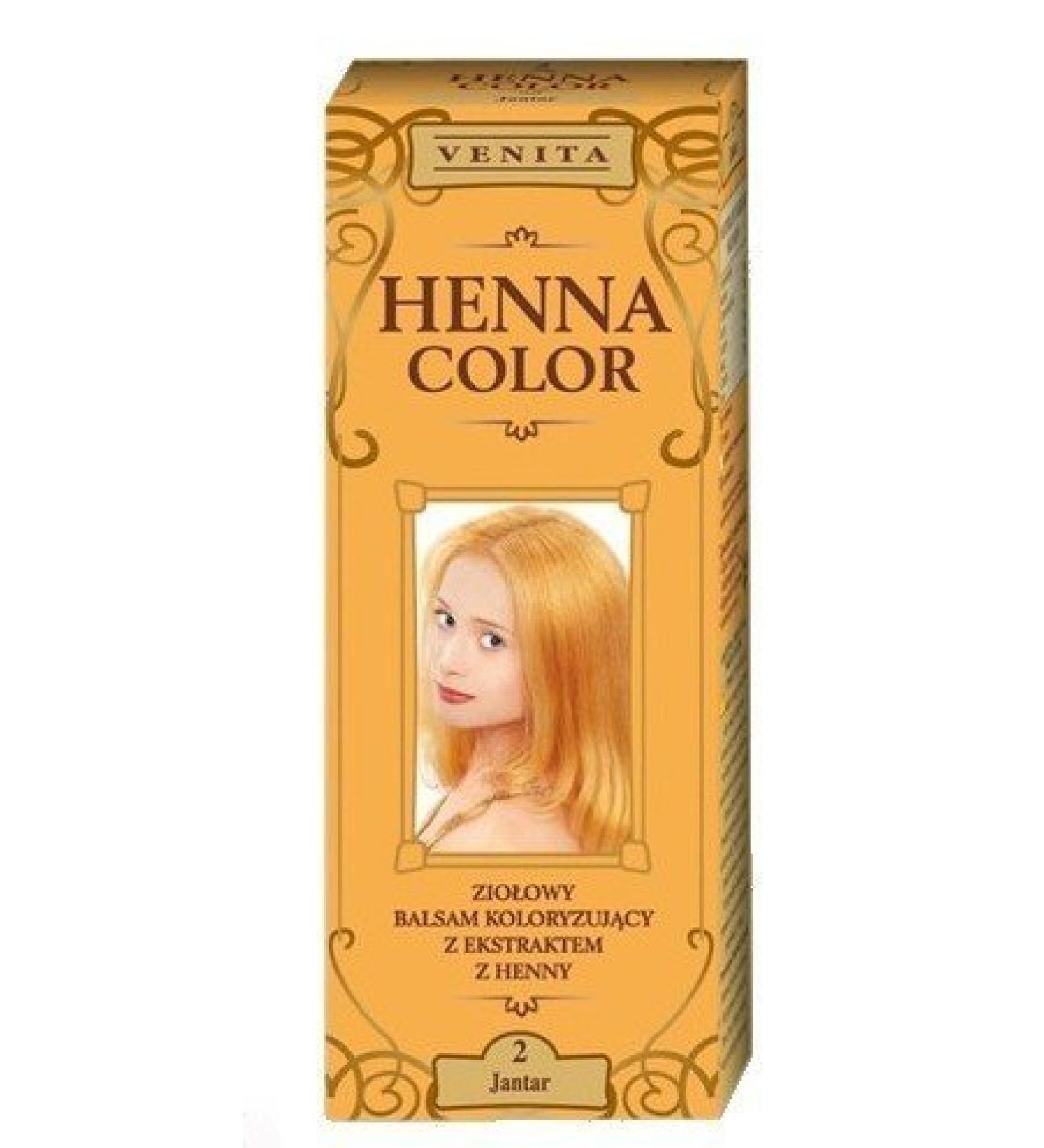 Henna Color 2 Amber Hair Balm Hair Color Color Effect Natural Hair Dye Henne Eco