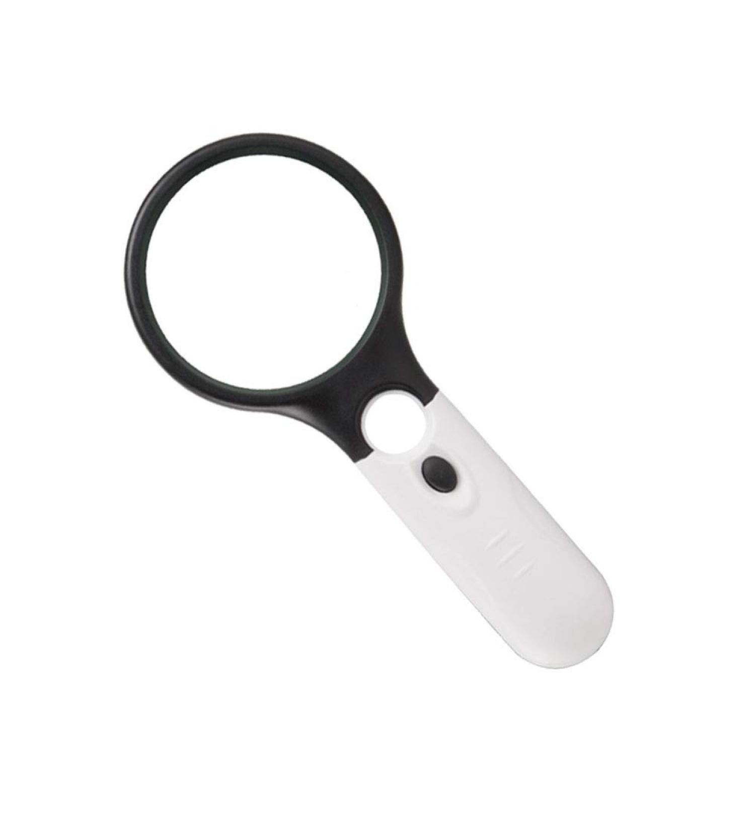 Magnifiers 10 Times high-Definition Magnifying Glass Portable Handheld 70MMLED with Light Magnifying Glass 20 Times Old Reading Magnifying Glass Reading Aids - Buy Online on GoSupps.com