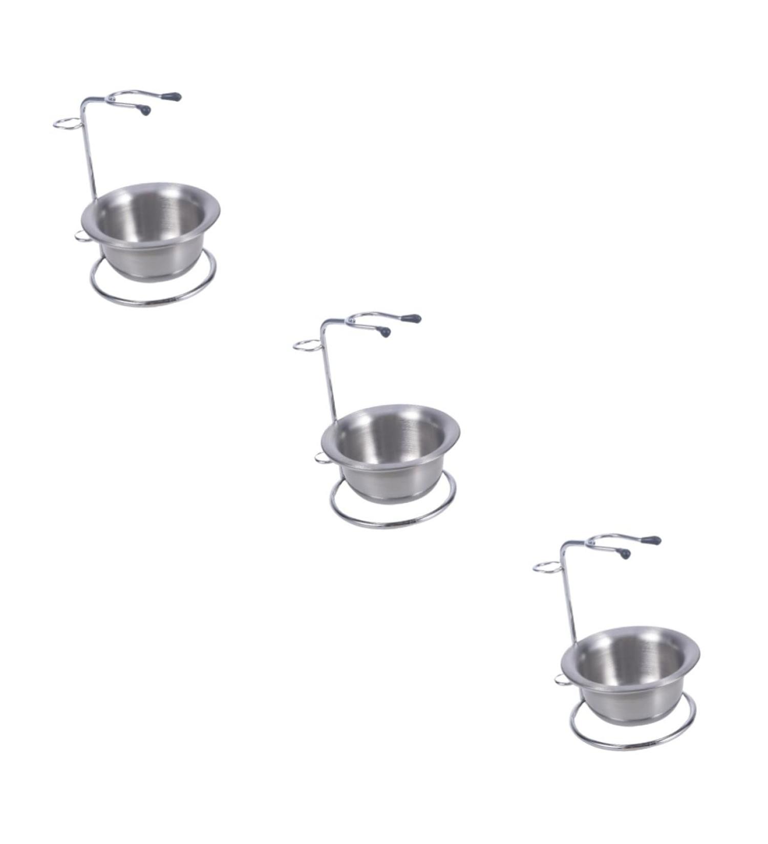 Beavorty 3-Piece Stainless Steel Shaving Bowl Set - Rust-Resistant Razor Storage & Utensils for Men - Buy Online on GoSupps.com