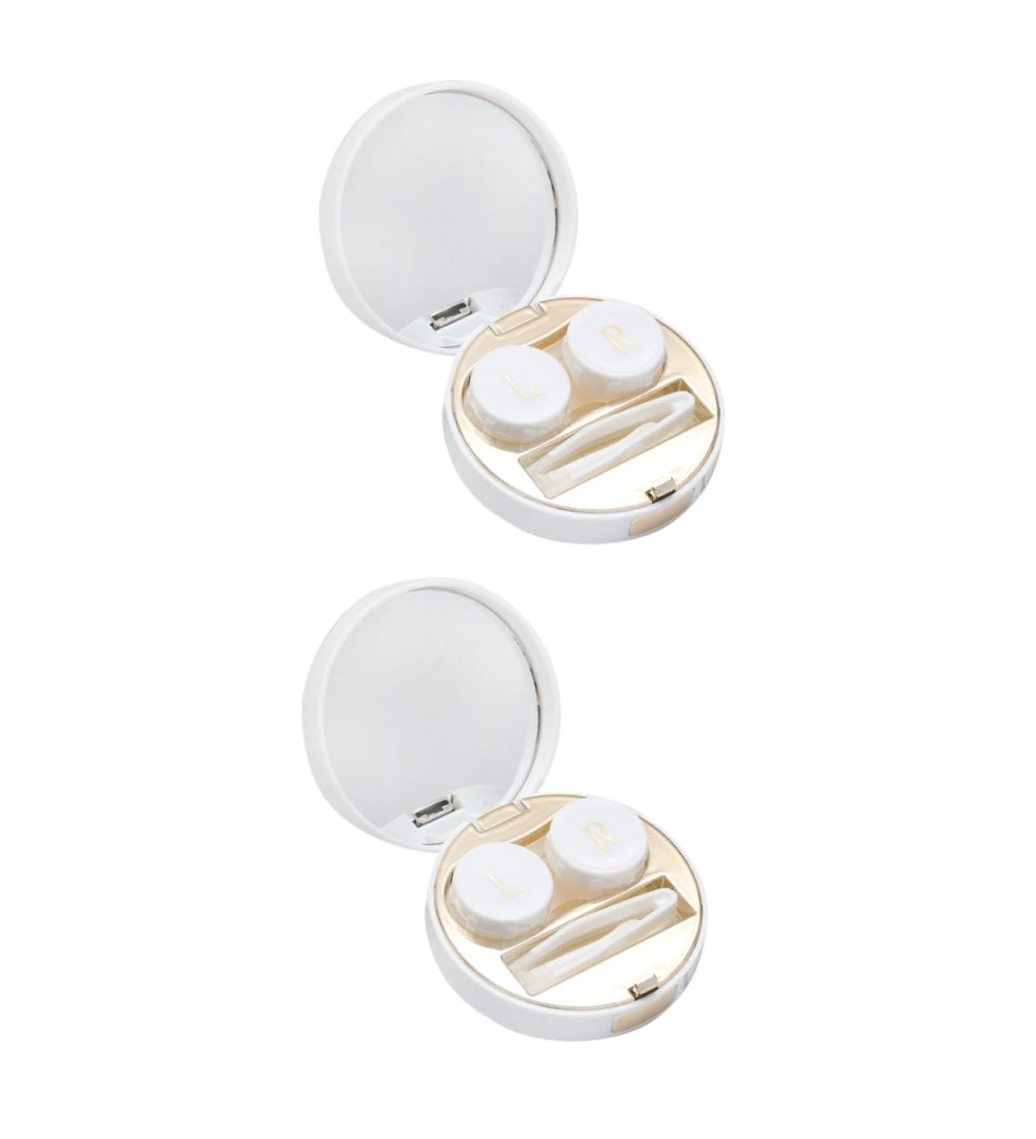 Buy Gatuida 2 STK Contact Lens Container - Sweet Case for Soaking & Organizing | Portable Round Lens Storage Box for Travel - International Shipping Available - Buy Online on GoSupps.com