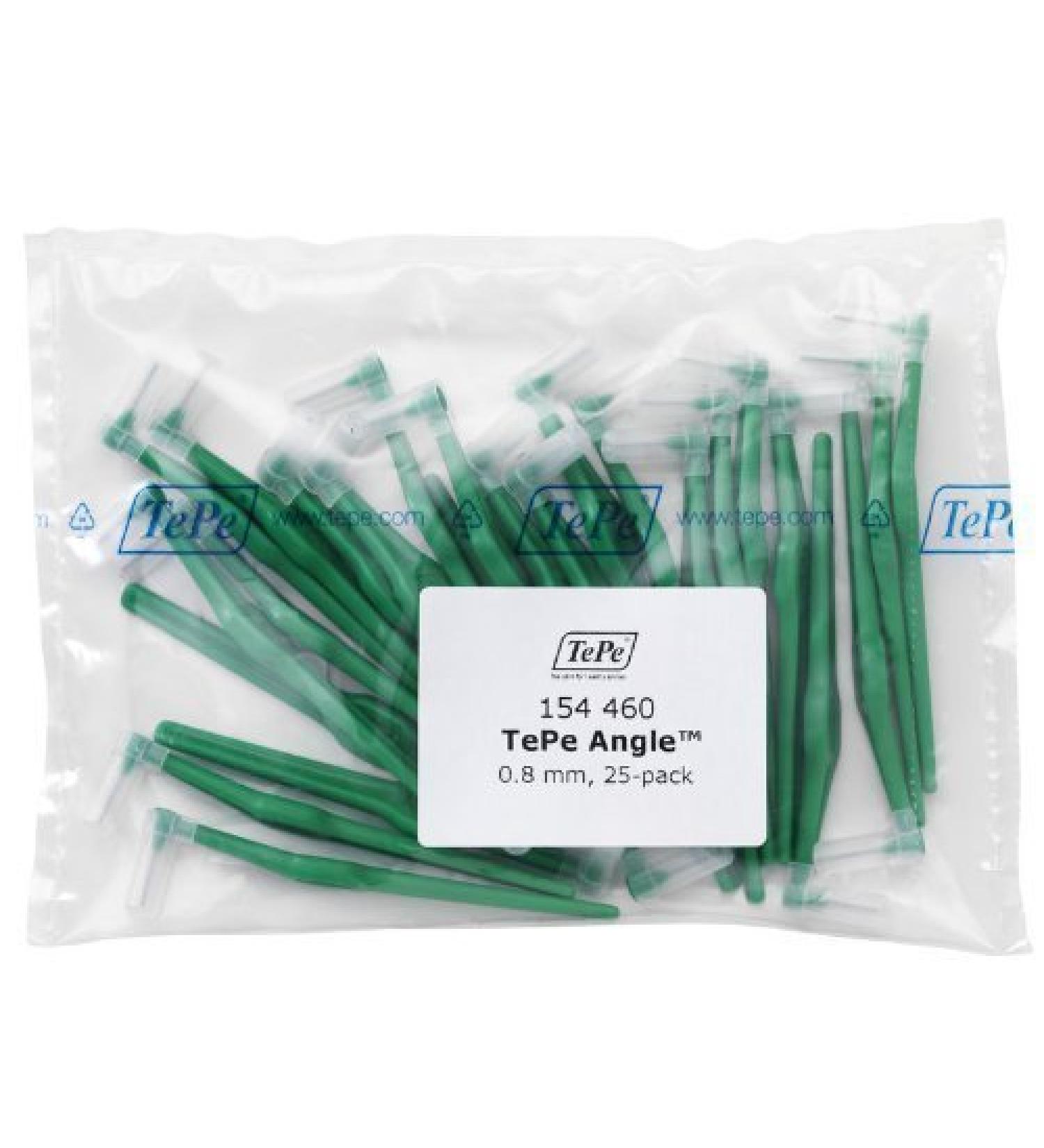 TePe Interdental Angle Green Surgery 25 Pack Green 25 count (Pack of 1)