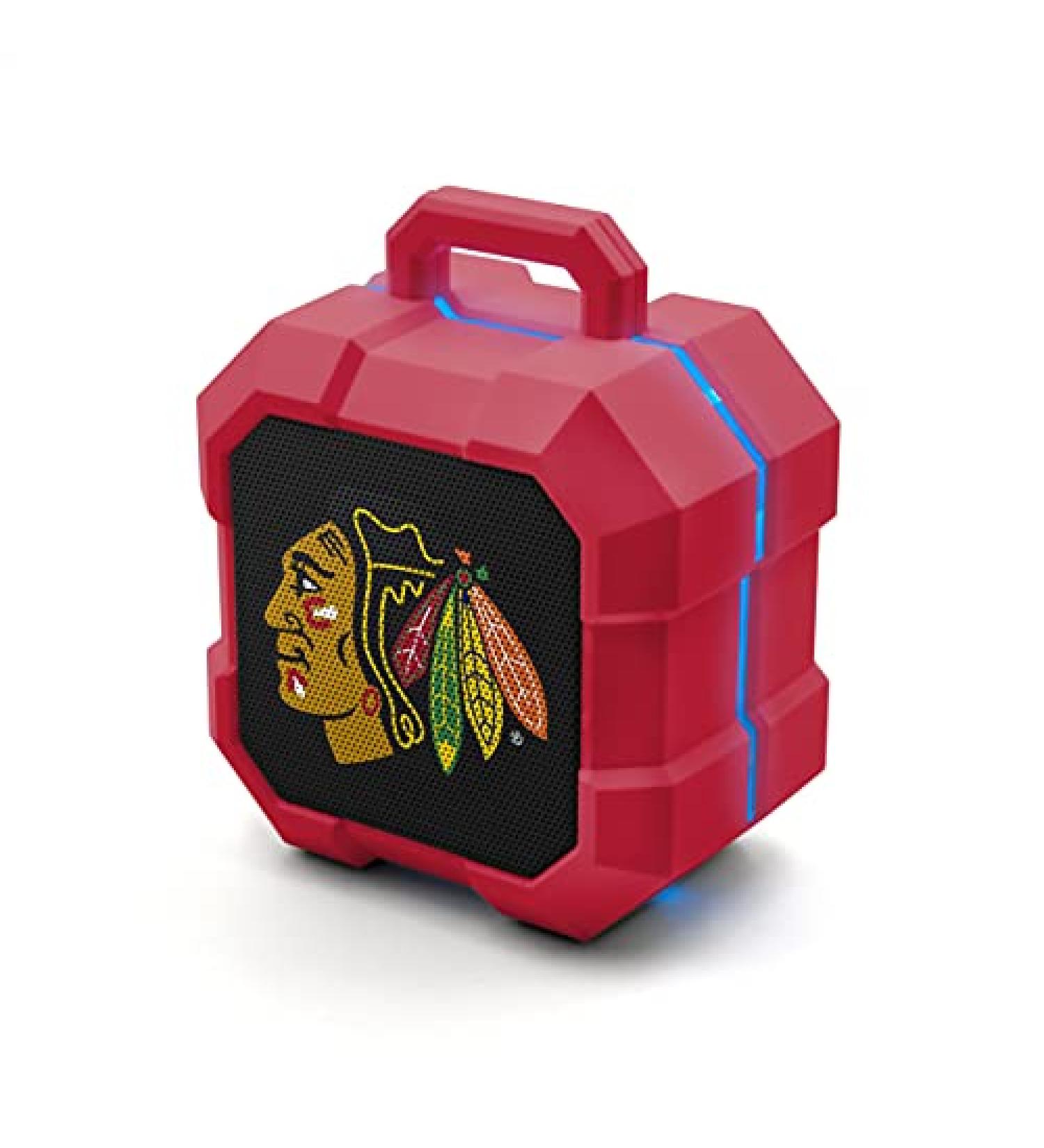 Chicago Blackhawks NHL ShockBox LED Wireless Bluetooth Speaker - SOAR - Buy Online on GoSupps.com