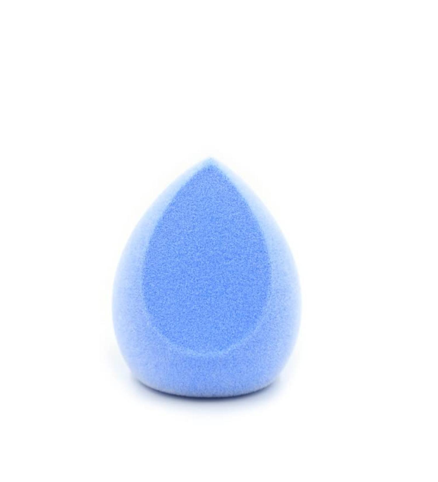 Microfiber Velvet Makeup Sponge | Latex-Free Dual Layer Technology | Flawless Blender for Foundations, Powders & Creams | Tear Drop Cosmetic Tool - Blue - Buy Online on GoSupps.com