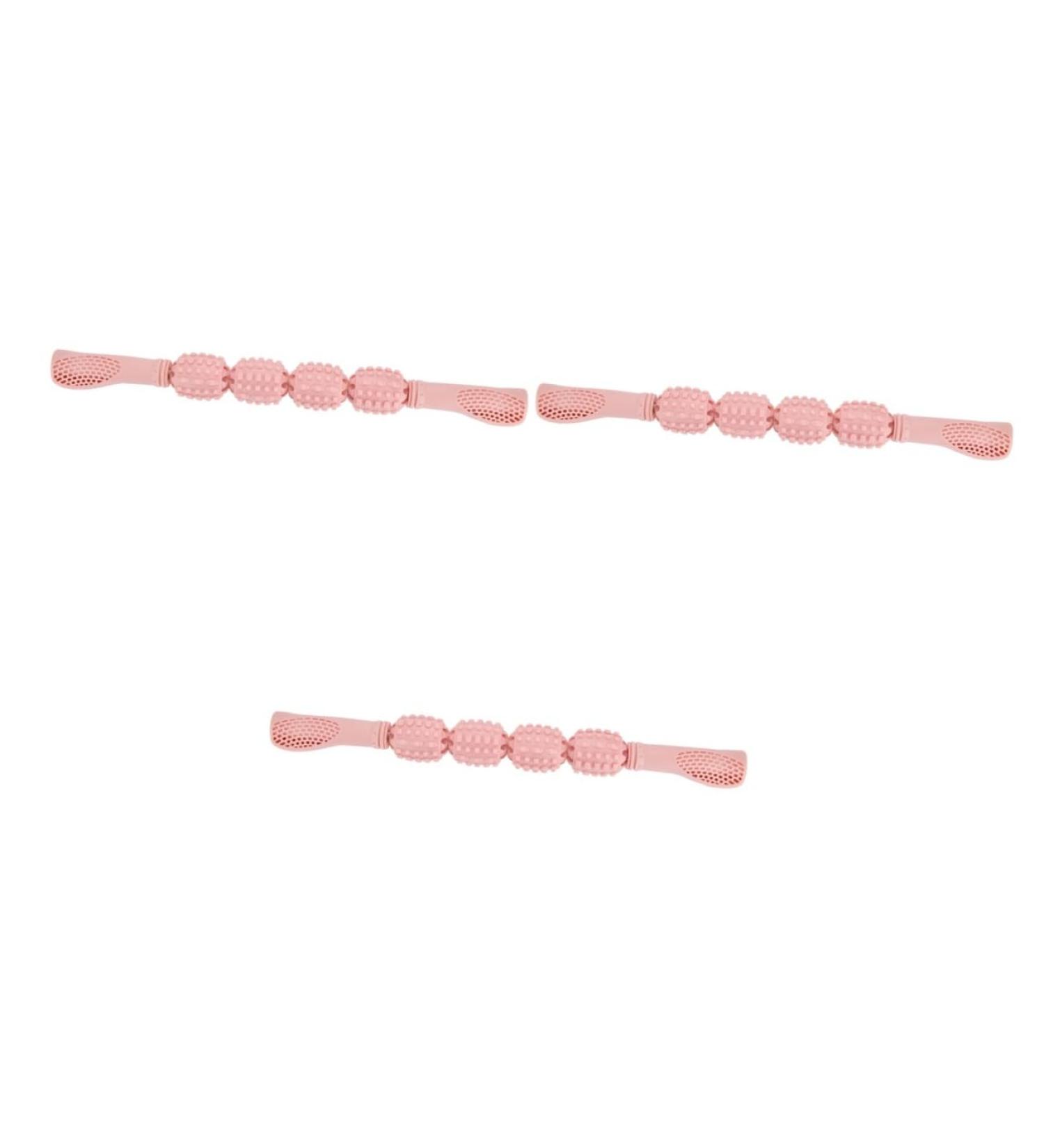 Healeved 3-Piece Yoga Stick Deep Tissue Massage Roller | Hand-held Muscle Roller & AB Roll for Optimal Recovery | Eco-Friendly Massage Accessories | 47x4x4cm - Buy Online on GoSupps.com