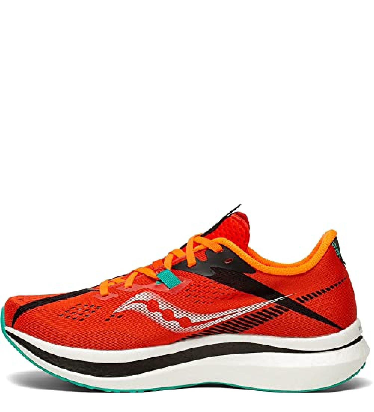 Saucony Men's Endorphin Pro 2 Running Shoe 11.5 - Scarlet/Black - Buy Online on GoSupps.com