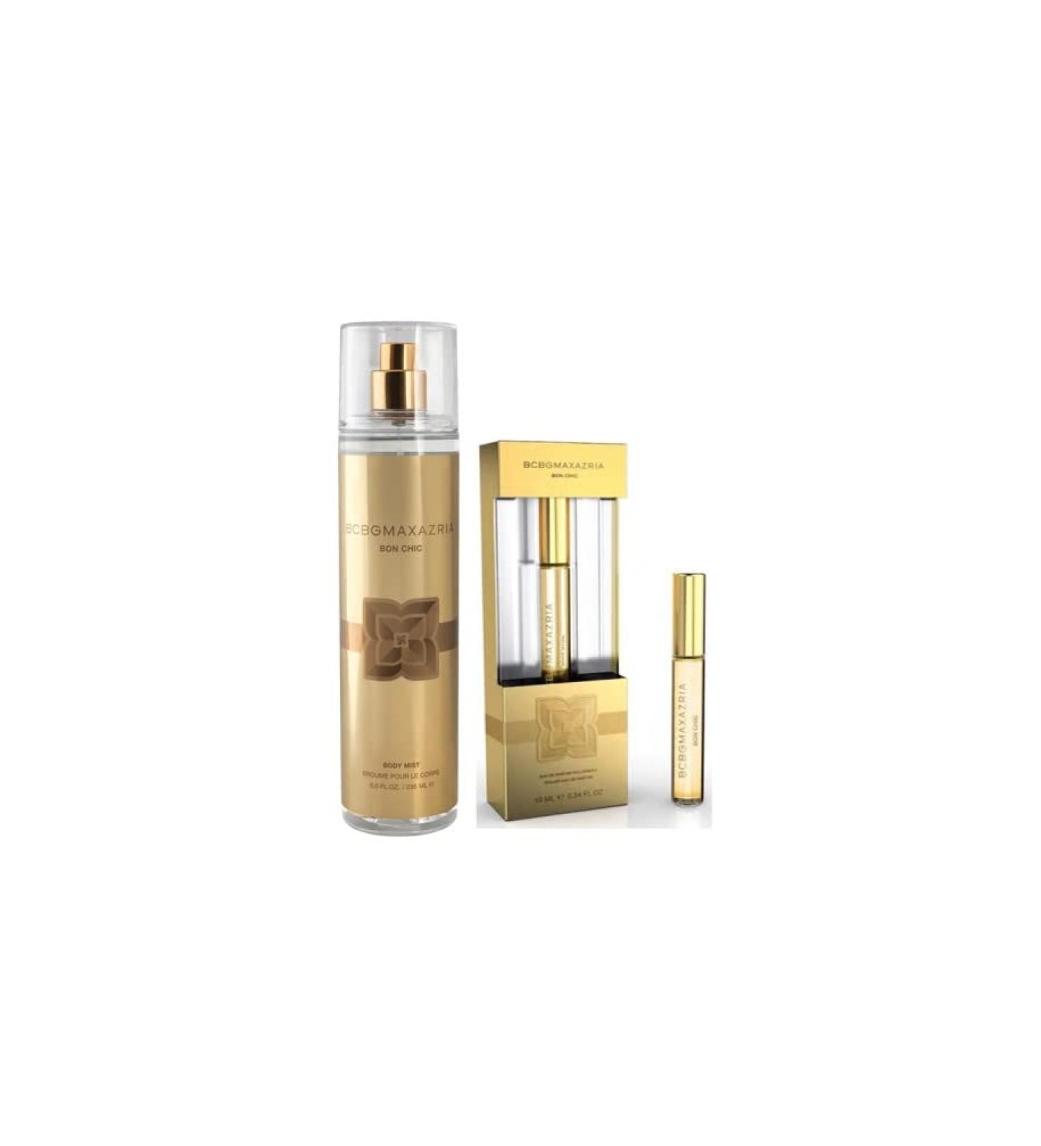 BCBGMAXAZRIA - Bon Chic Women's 2 Piece Fragrance Perfume - 8oz/236ml Body Mist Spray + .34oz/10ml Rollerball