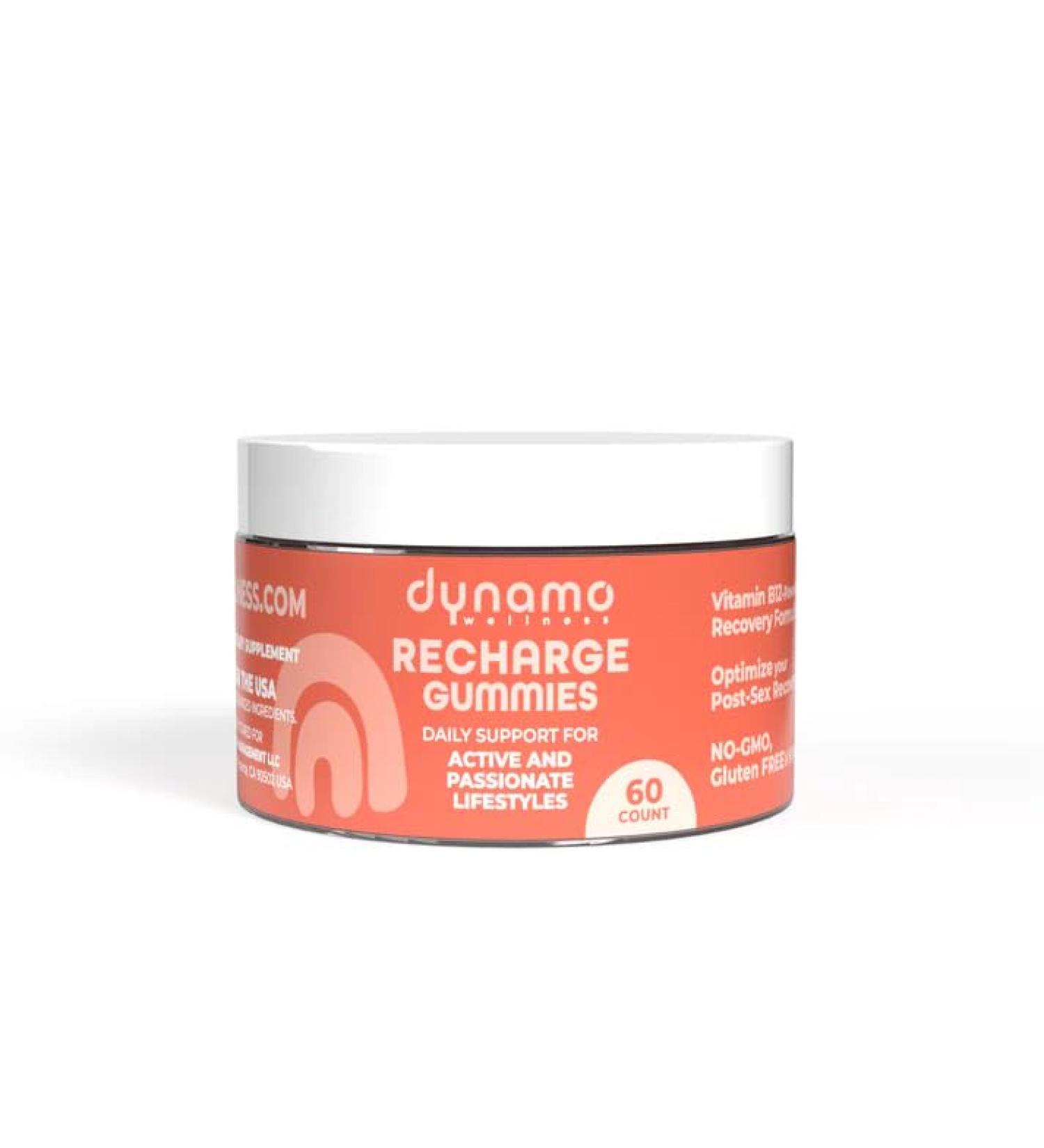 Dynamo Wellness - Recovery Gummies with Ashwagandha - Healthy Gummies for Post-Activity Support - Natural Ingredients for Daily Wellness & Recovery - 60 Count - Buy Online on GoSupps.com