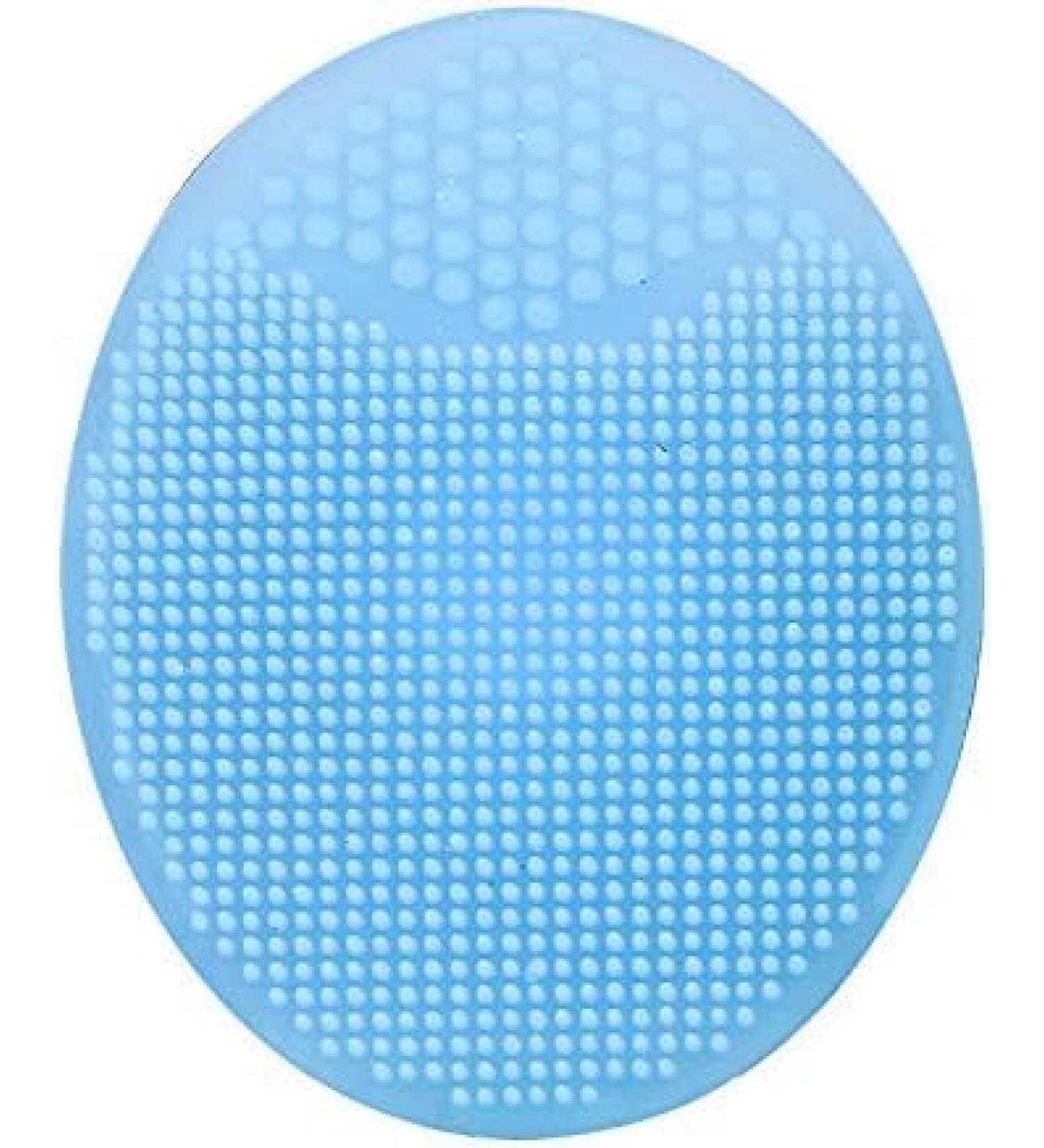 1 PC Blue Silicone Wash Face Pad Face Scrub Pad Exfoliating Blackhead Cleaning Brush Face Deep Cleaning Baby Women Face Brushs Deft - Buy Online on GoSupps.com