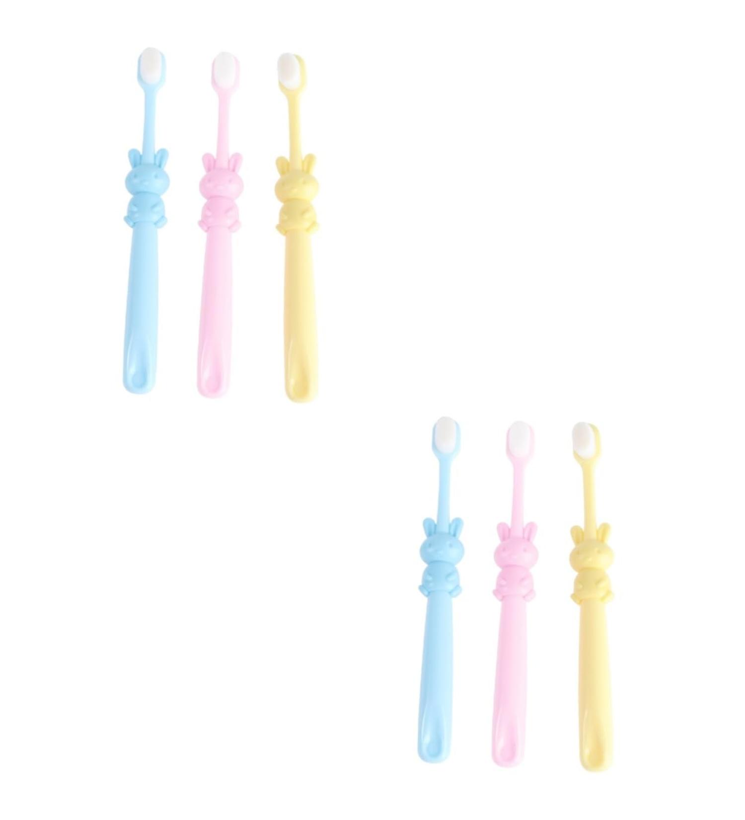 Beaupretty 6 Pcs Children's Soft Bristle Manual Toothbrush Set - Cartoon Oral Care Tools for Kids - Buy Online on GoSupps.com