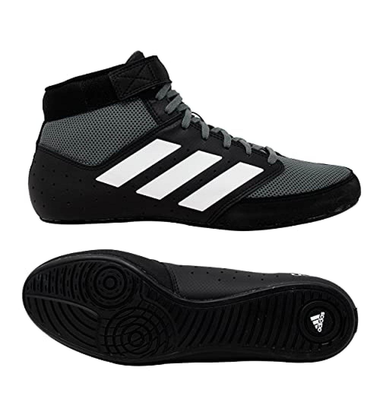 adidas Men's Mat Hog 2.0 Wrestling Shoe 10.5 Black/Onyx/White