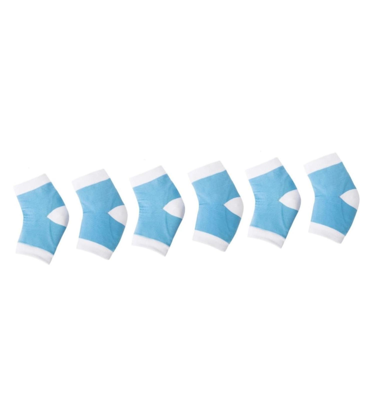 FRCOLOR 3 Pairs Brightening Socks Moisturising Socks Sleeping Socks Protective Heel Socks Feet Heel Socks Sky Blue Socks Gel Socks Foot Care Foot Protection Brightening - Buy Online on GoSupps.com