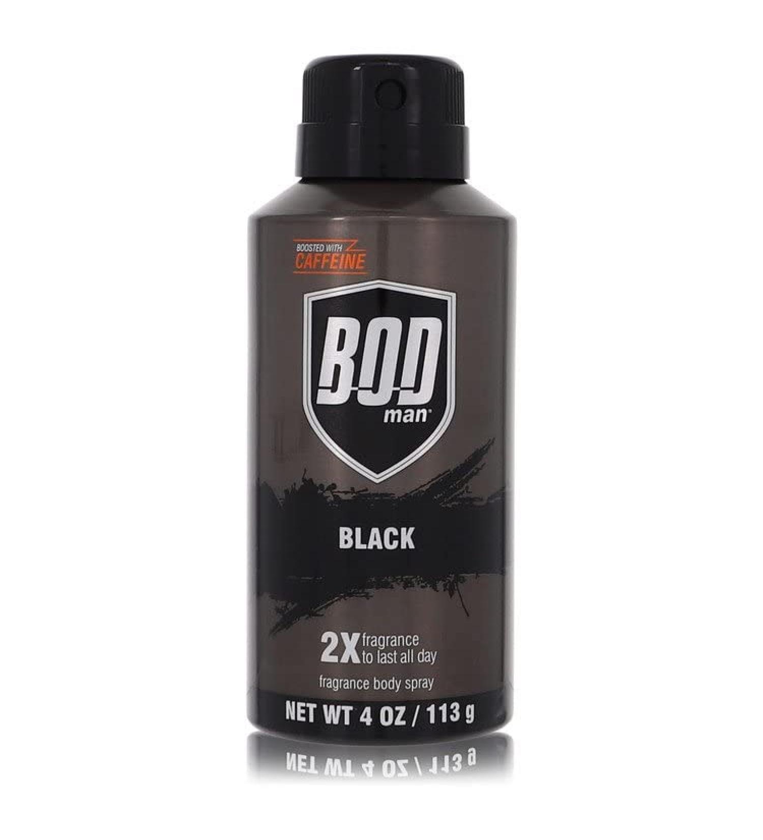 Bod Man Black Cologne By Parfums De Coeur Body Spray 4 oz