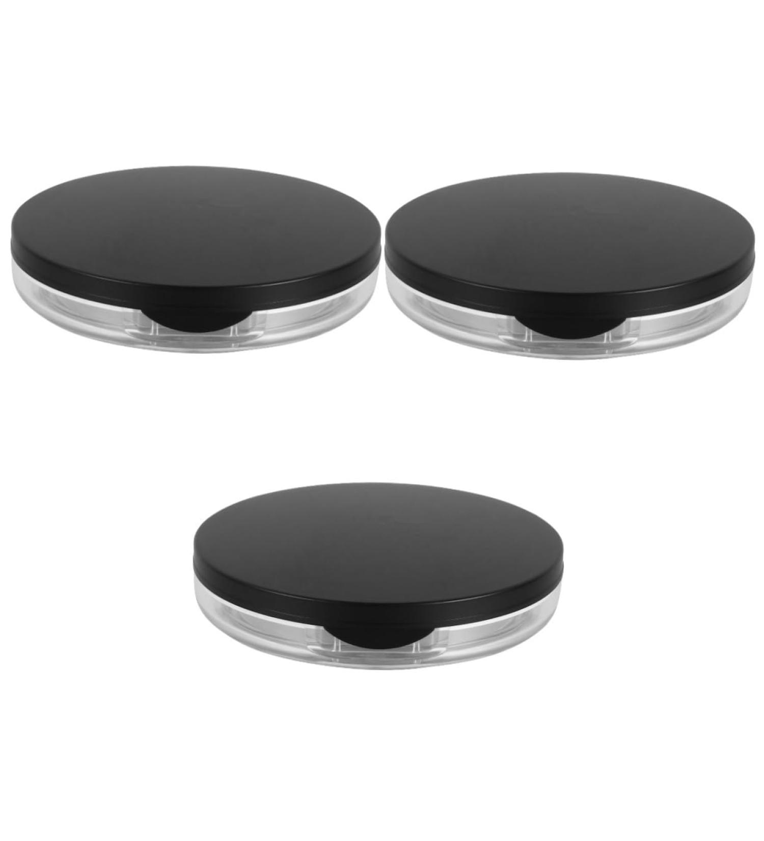Didiseaon 6 Pcs Loose Powder Box 5g Powder Case Old Fashioned Mirror Box Travel Blackx3pcs 7.5x7.5cmx3pcs - Buy Online on GoSupps.com