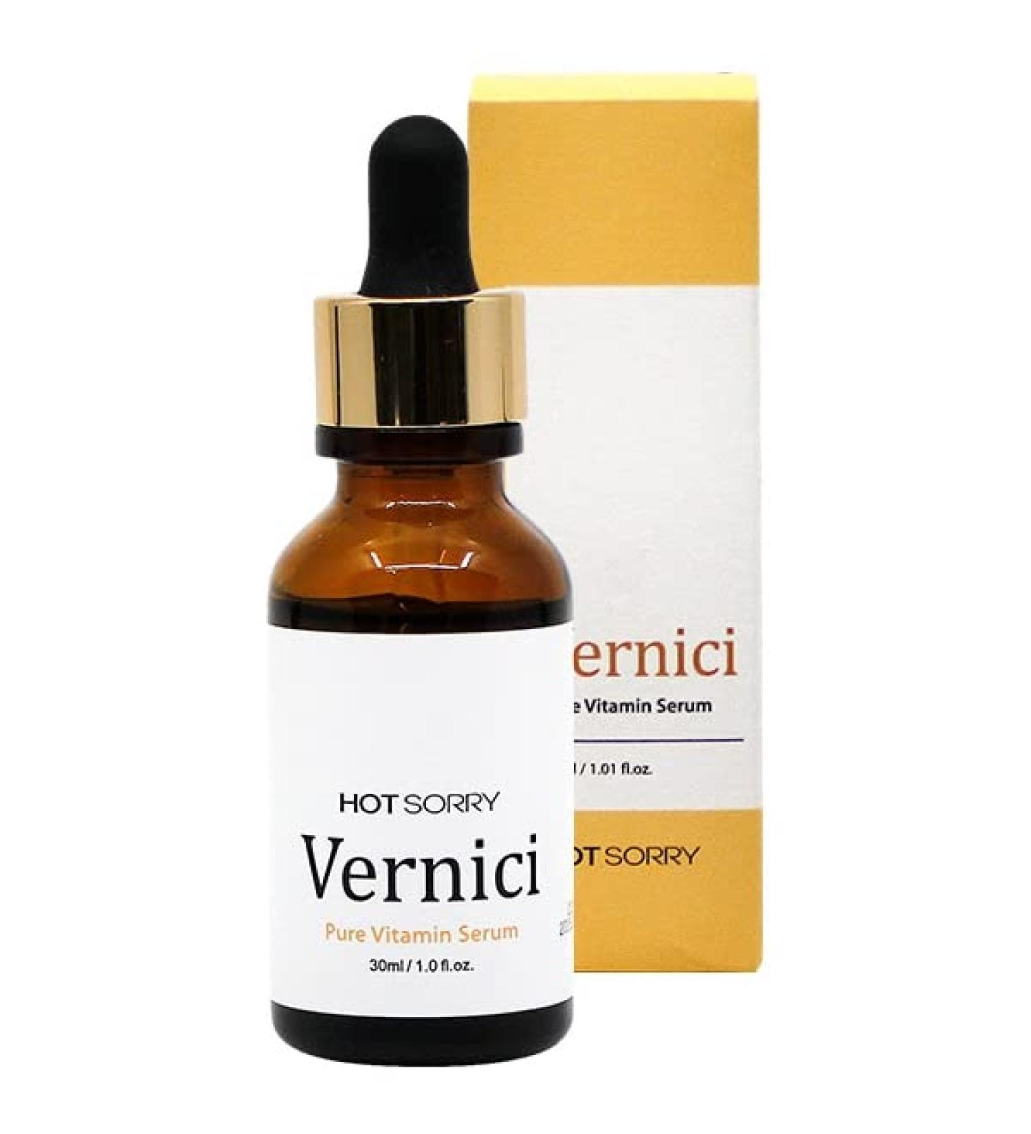 Hot Sorry Vernici Pure Vitamin Serum - Vitamin C, Hyaluronic Acid, Niacinamide - 1 fl.oz Radiant Face Serum for Vitality and Shine - Buy Online on GoSupps.com