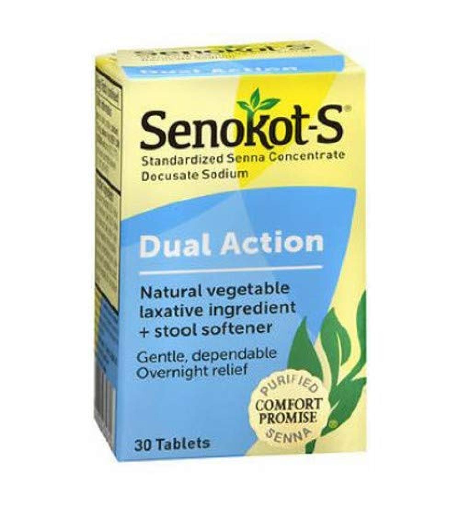 Senokot-S Laxative Tabs Size 30ct