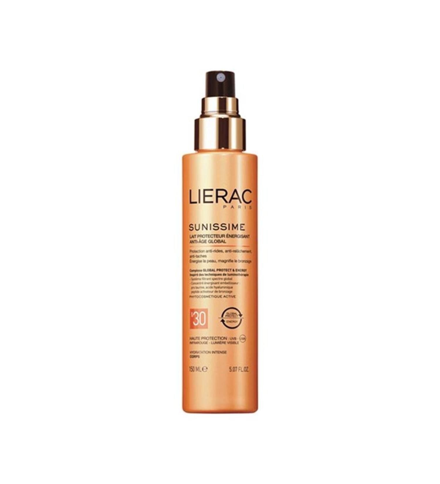 Lierac Sunissime Anti-Ageing Skin Protectant Global Spray SPF 30 - 150ml | Shop Internationally for Sun Protection - Buy Online on GoSupps.com