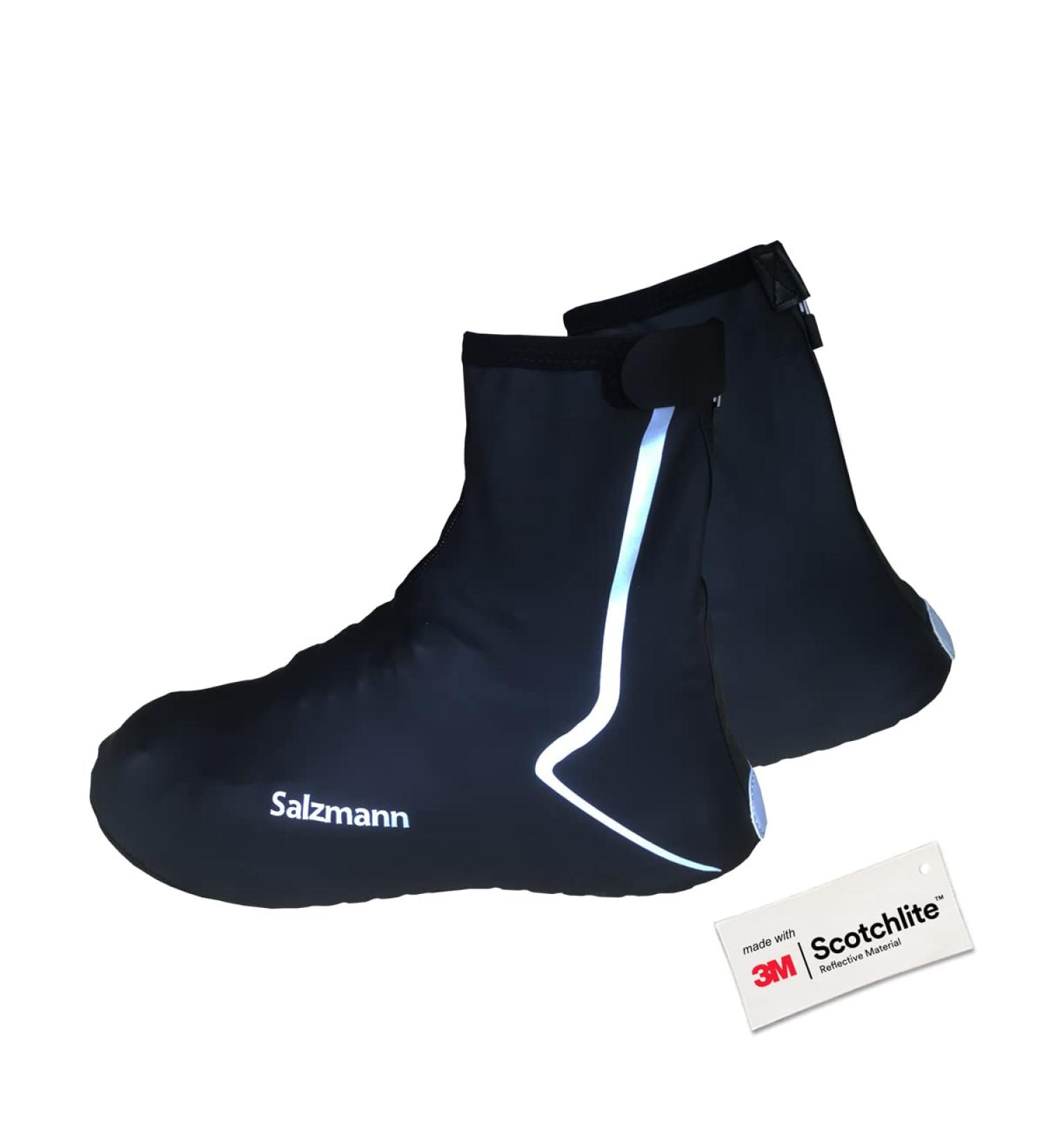 Salzmann 3M Waterproof Reflective Overshoes for Cyclists | Size 42-46 | Durable 3M Scotchlite Protection - Buy Online on GoSupps.com